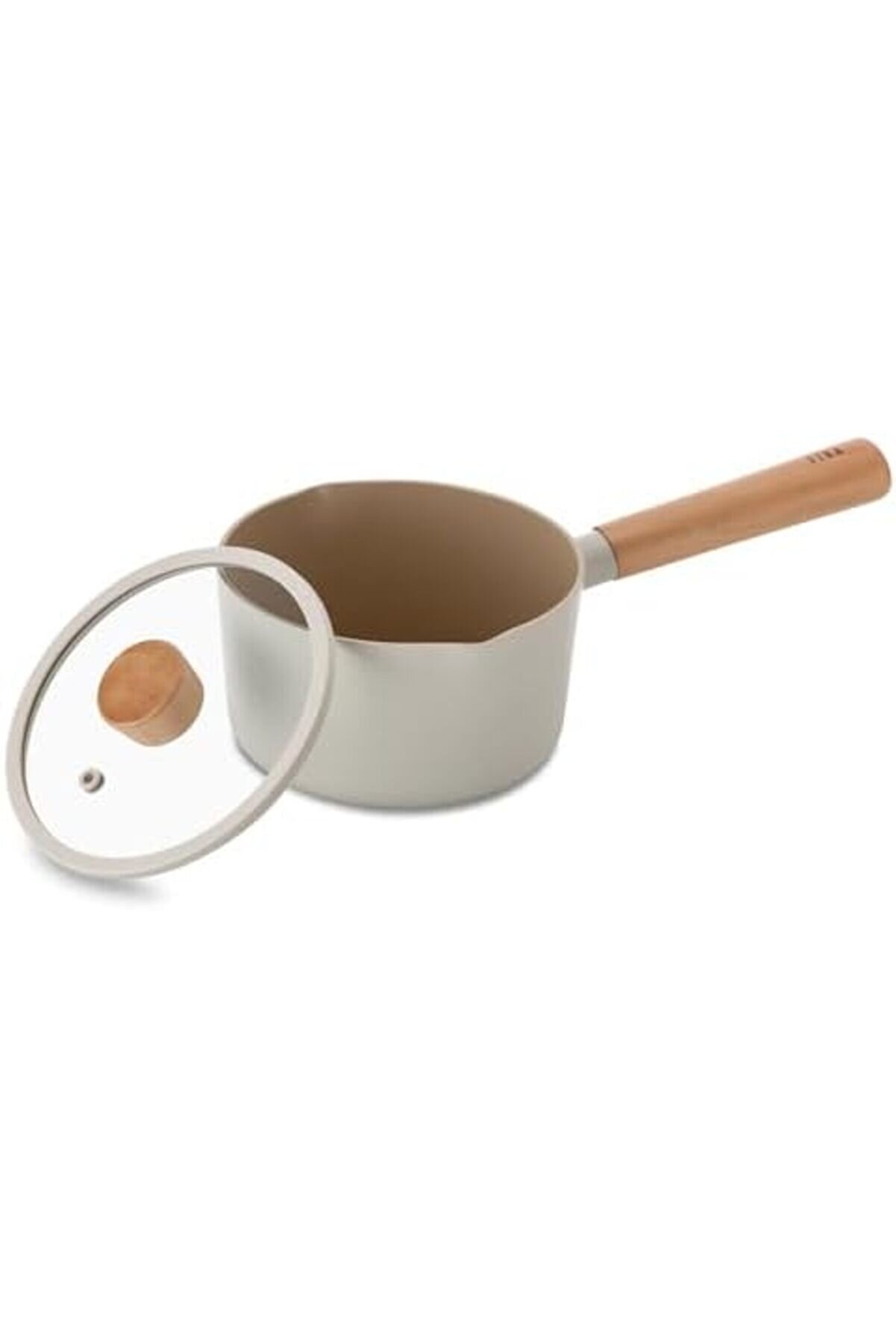 Modashi̇ne Fıka Ocak Üstü Ve İndüksi̇yon İçi̇n Süt Tavası | Ahşap Sap Ve Cam Kapak | Kore De Üreti̇
