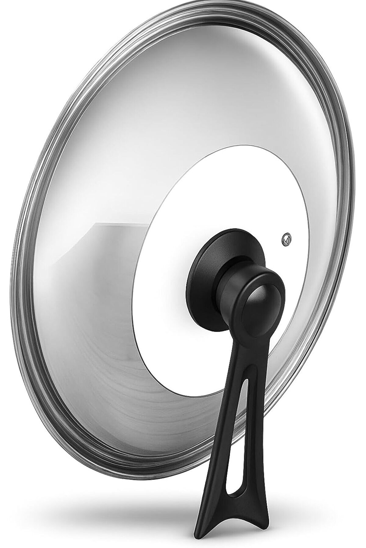 STOREMAX Dikey Tencere Kapağı Kolu – Isıya Dayanıklı, Ergonomik Tasarım, Tencere Kapakları İçin Tutacak, Siya