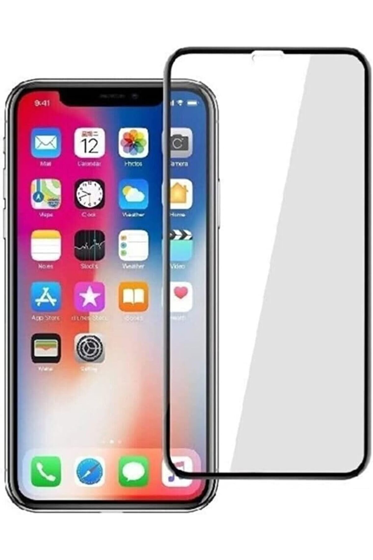 STOREMAX 12 Pro Max için Tasarlanmış Premium -Statik Ekran Uçtan Kenara Kapsama Full Kaplama Tam Koruma Dayan