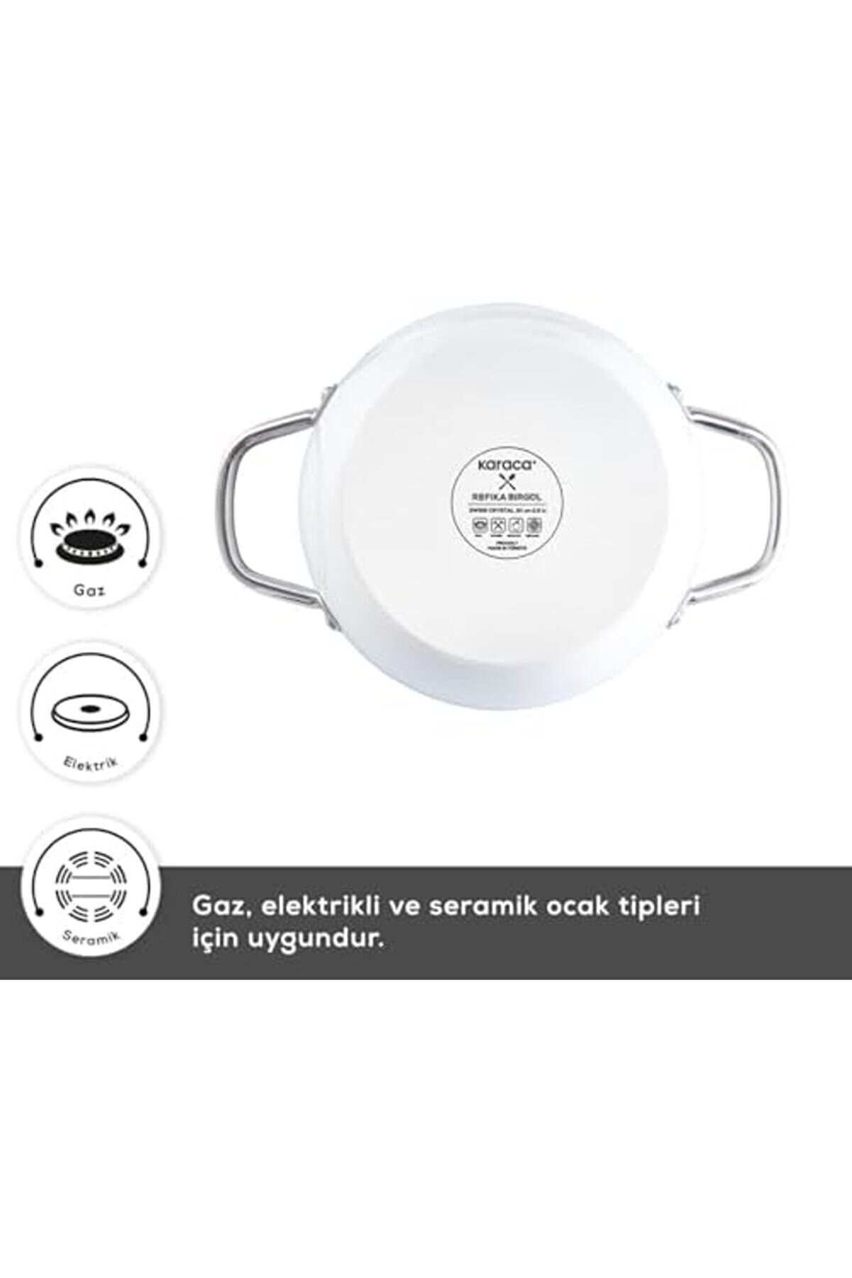 Modashi̇ne X Refi̇ka Bi̇rgül Crystal Creamy Metal 6 Parça Sahan Set Krem Modascope 1014773