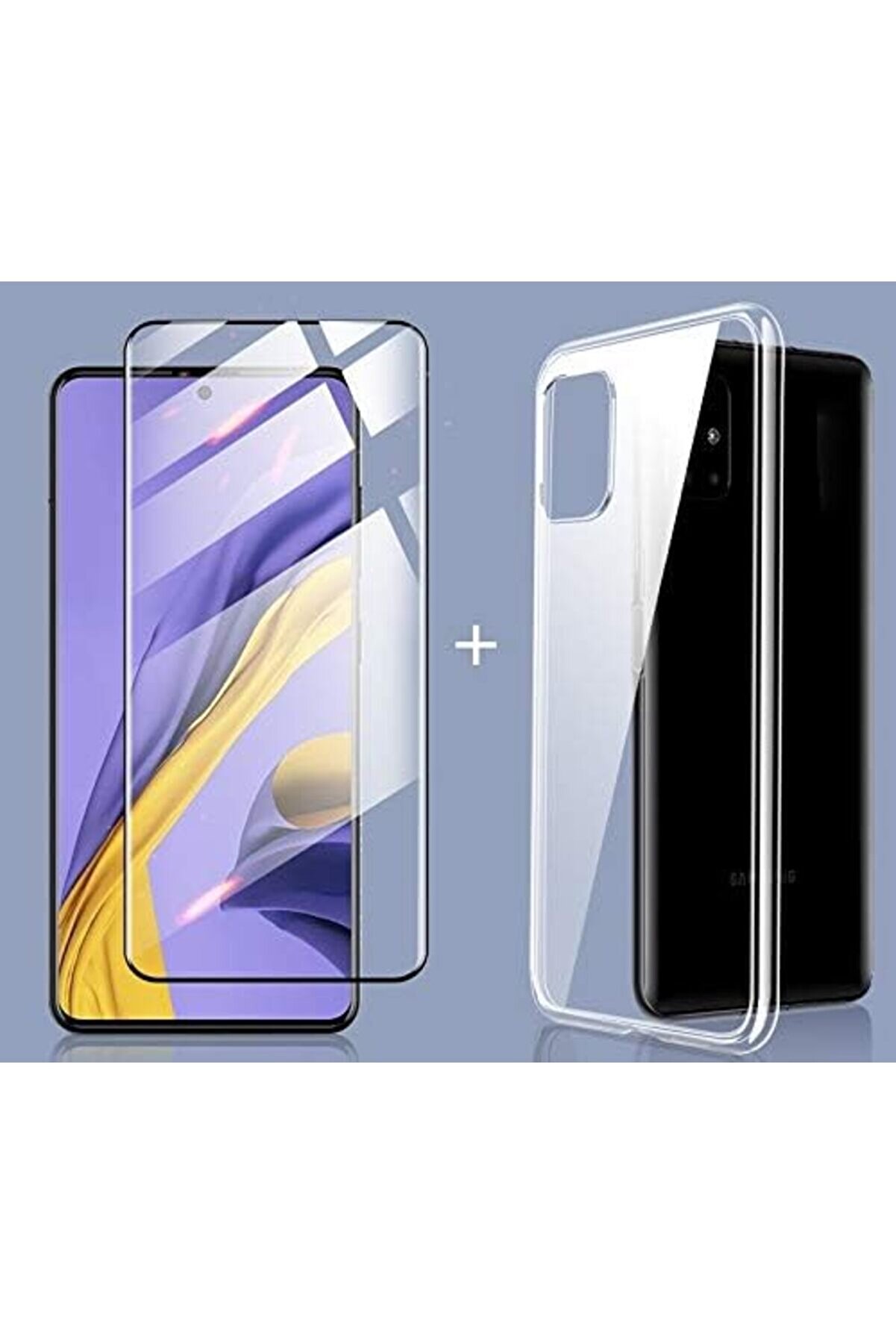 STOREMAX A51 Şeffaf silikon + tempered glass 9h cam ekran 1014773