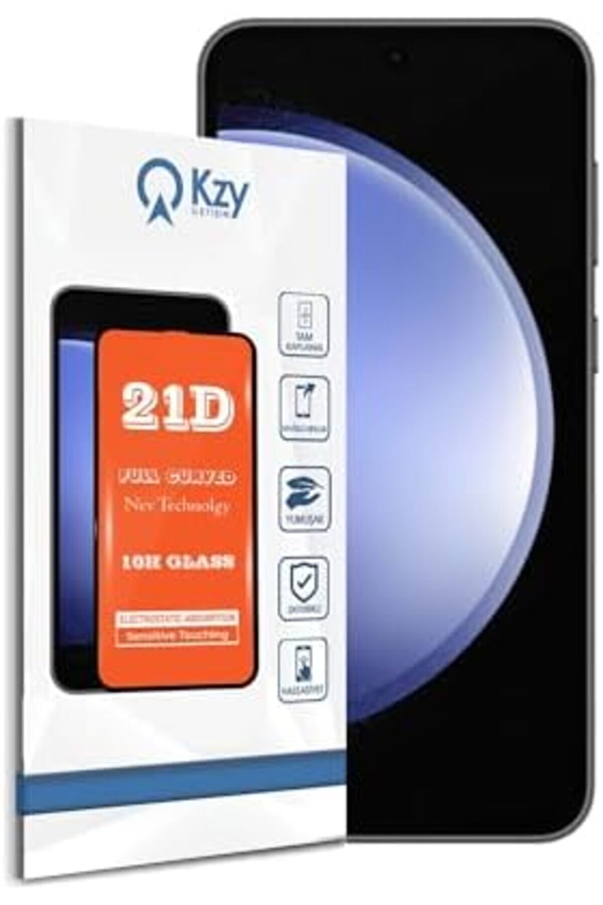 İleti̇şi̇m S23 Fe İle Uyumlu Tam Kaplayan 21D Temperli̇ Ekran Cam 1014773