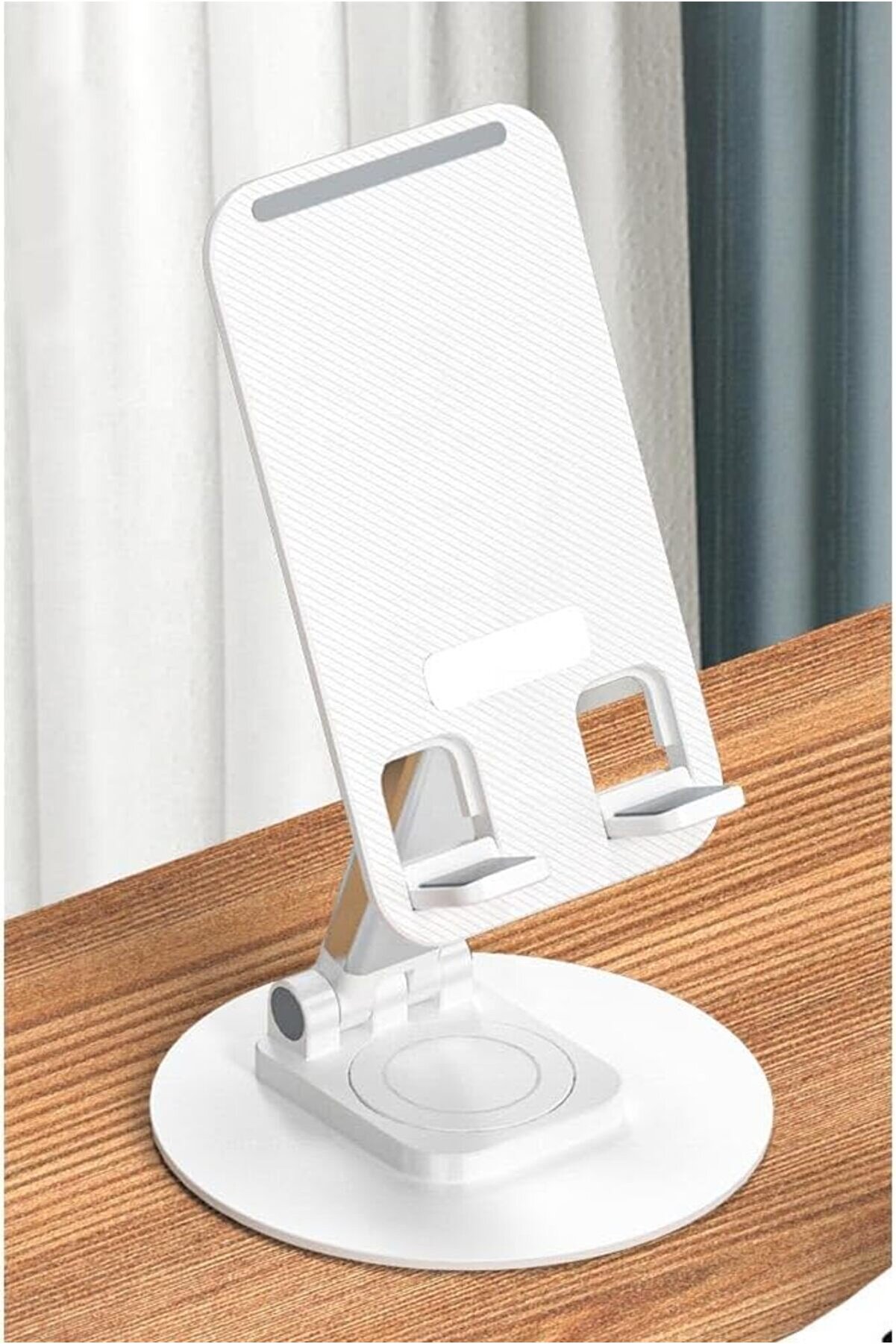 STOREMAX BN69 Masaüstü Telefon Tutucu Döner Tasarımlı Yükselticili Tabanlı (Beyaz) 1014773