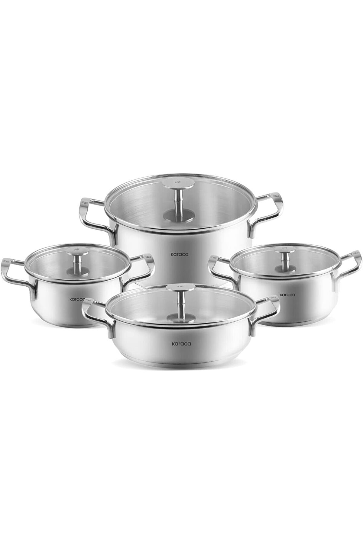 STOREMAX shopverse Alaz 8 Parça Çelik Tencere Seti trendflick 1014773