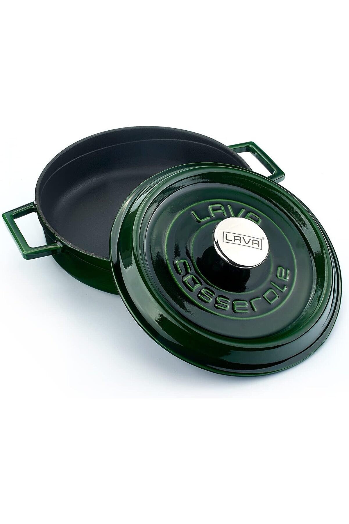 STOREMAX modashine Metal Premium Serisi - Döküm Çok Amaçlı Tencere, Yuvarlak, 24 cm, Majolik Yeşil modascope