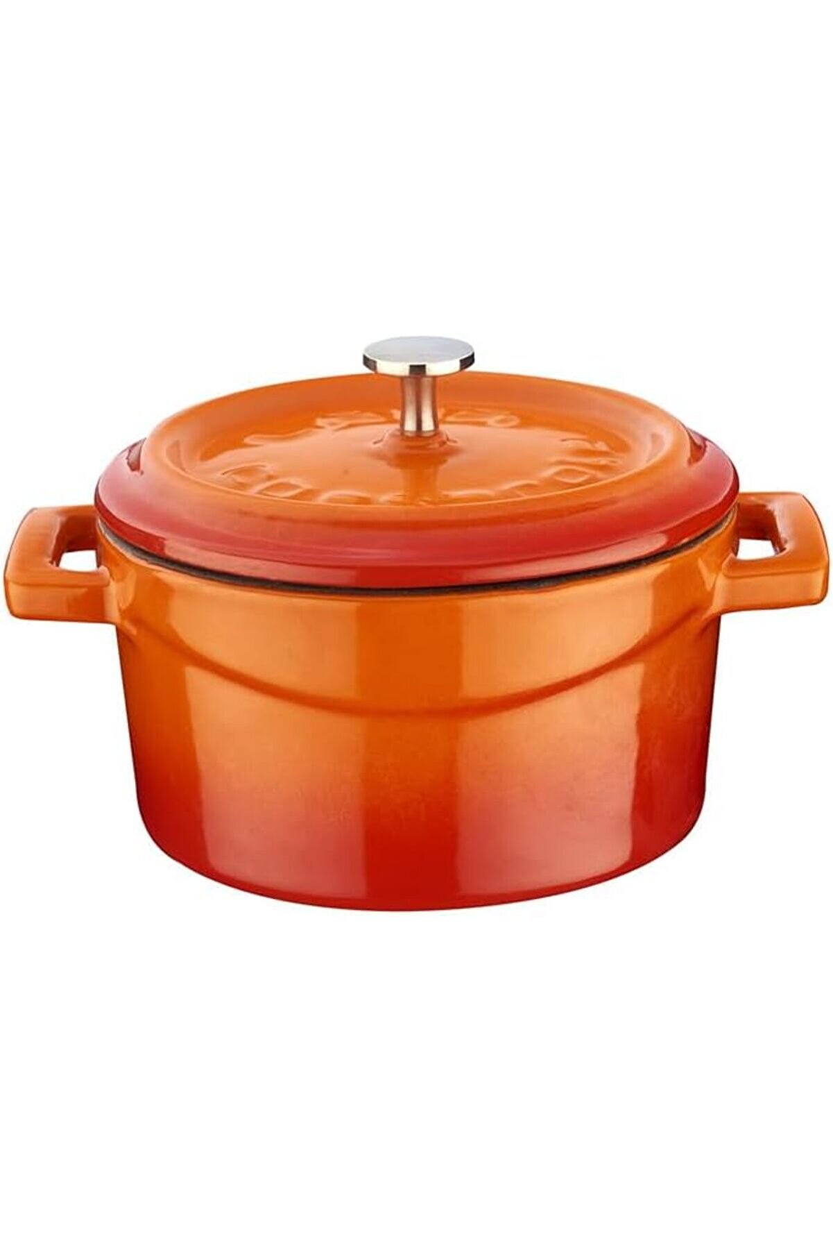 STOREMAX modashine Metal D&ouml;k&uuml;m Mini Tencere, 10 cm, 0.35 L Hacim, Turuncu modascope 1014773