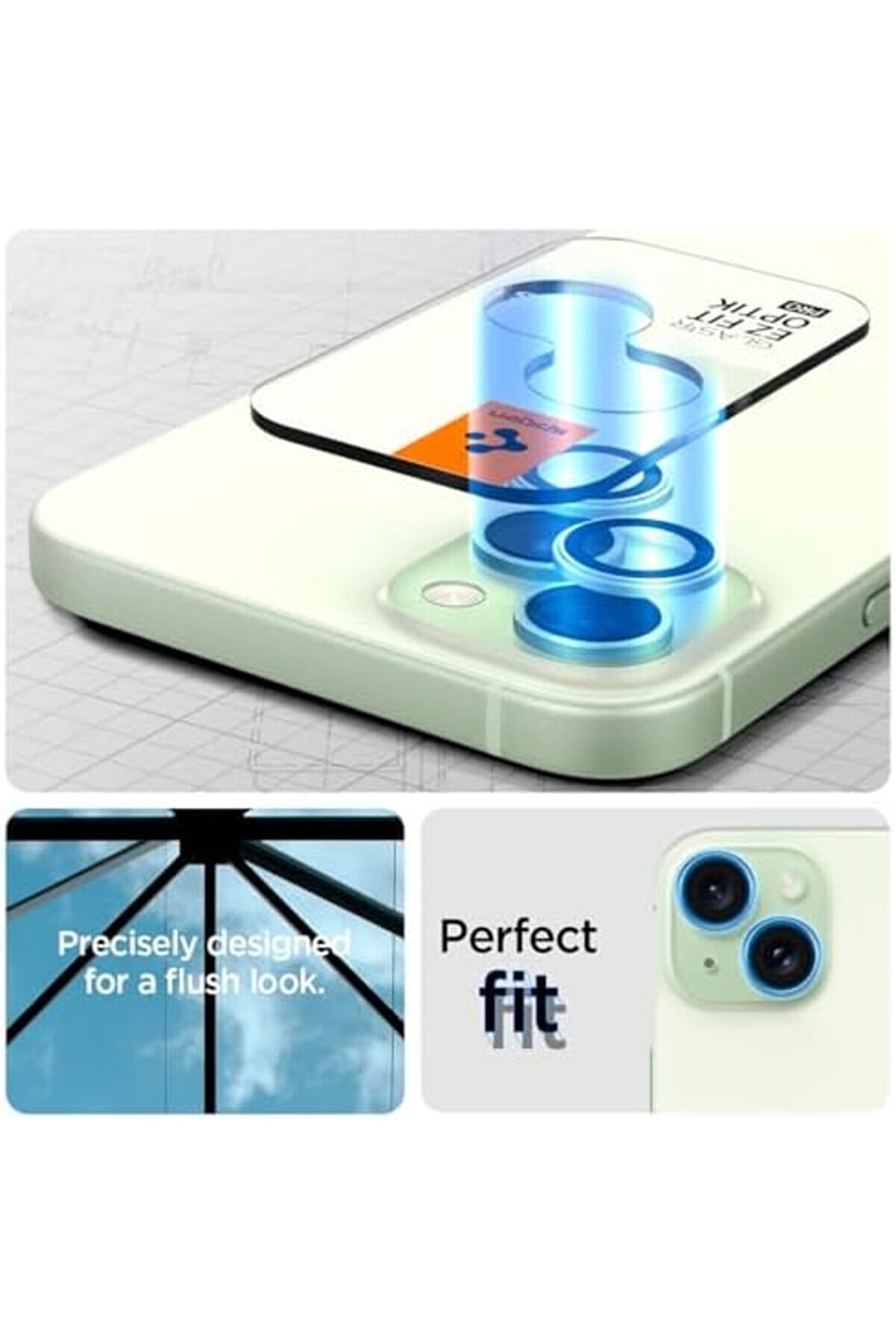 15 / 15 / 14 / 14 Kamera Lens Camı Glas.tr Ez Fi̇t Opti̇k Pro (2 Adet) - Agl07169 777182