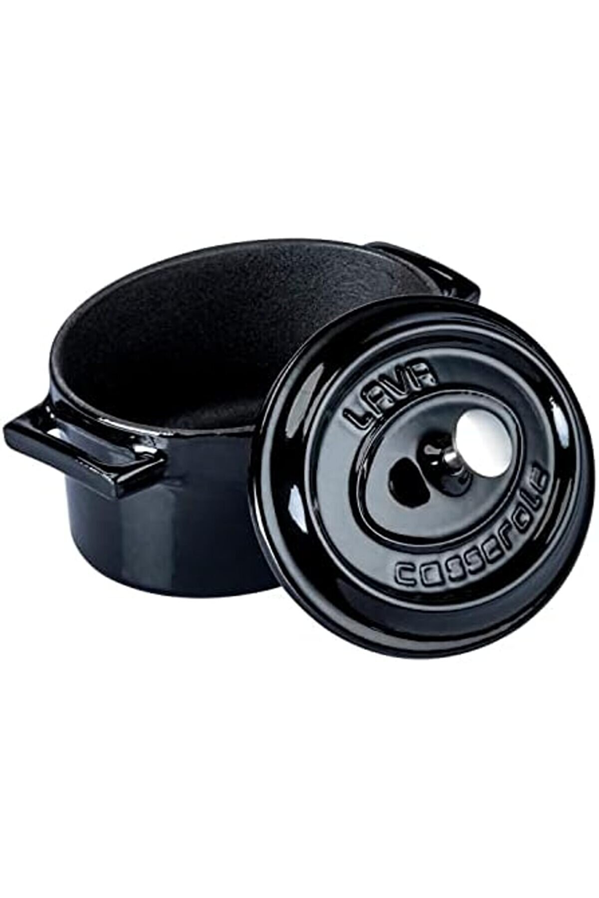 Modashi̇ne Metal Oval Mi̇ni̇ Tencere, Si̇yah Modascope 1014773