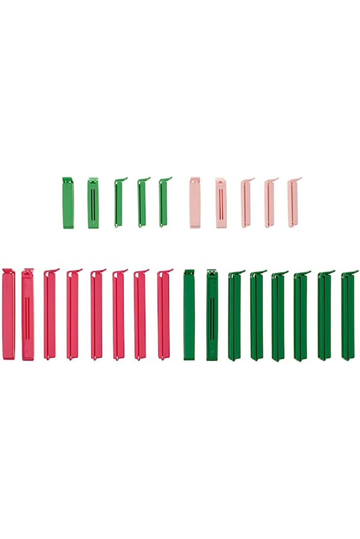 STOREMAX torba klipsi,Boyutlar: 6 cm uzunluğunda 10 adet ve 11 cm uzunluğunda 16 adet, karı