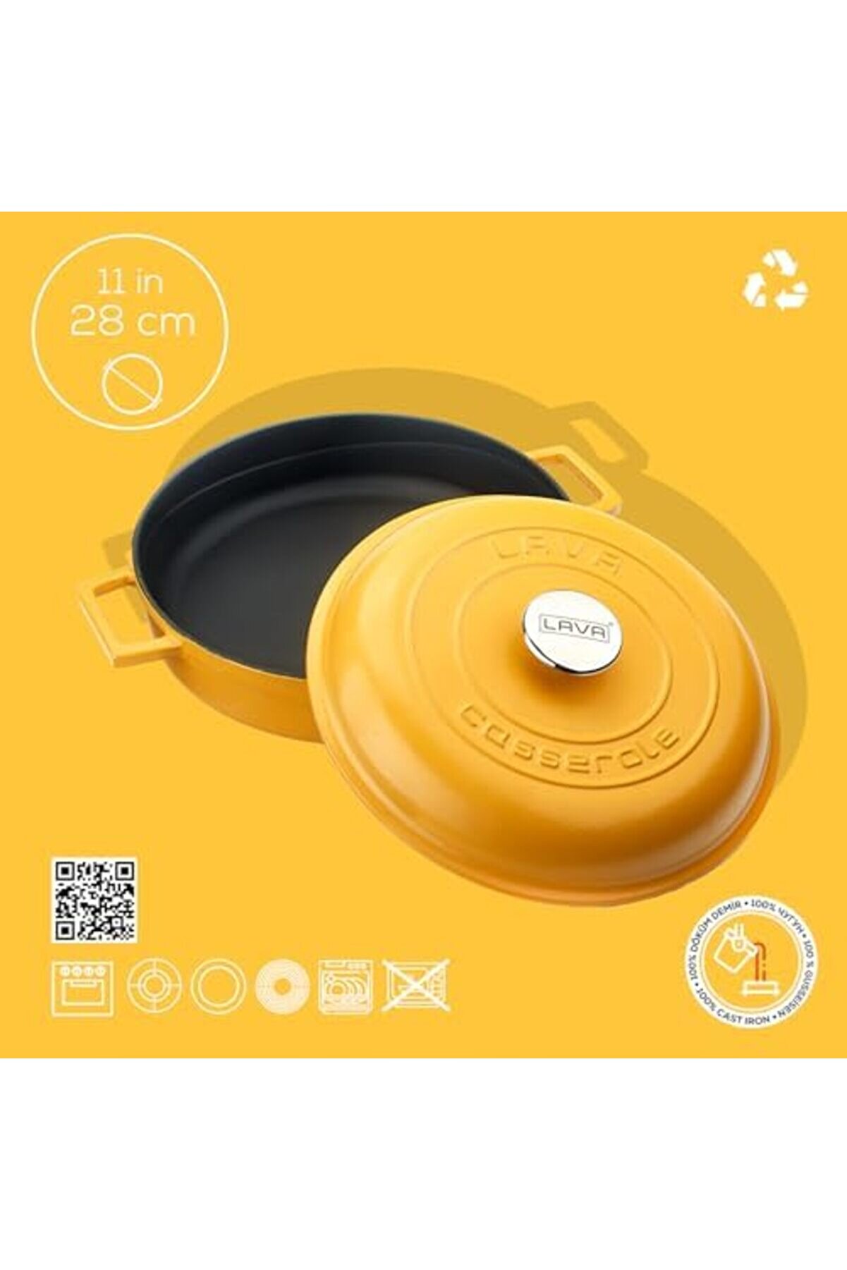 Modashi̇ne Metal Spri̇ng Seri̇si̇ - D&ouml;k&uuml;m &Ccedil;ok Ama&ccedil;lı Tencere, Yuvarlak, 28 Cm, Mat, Parlak Si̇yah Taban,