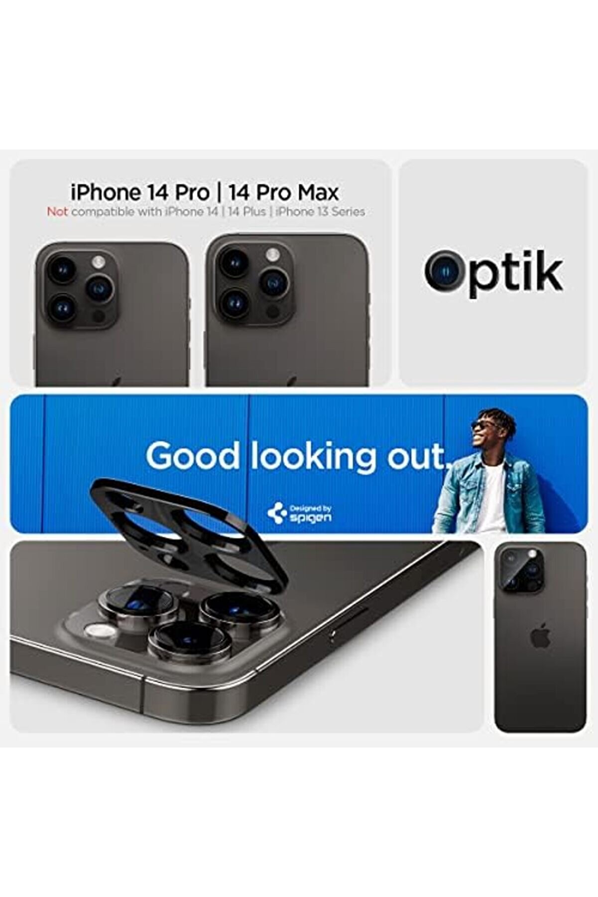 16 Pro Max / 16 Pro / 15 Pro Max / 15 Pro / 14 Pro Max / 14 Pro Kamera Lens Camı Glas.tr Opti̇k (2 Ad