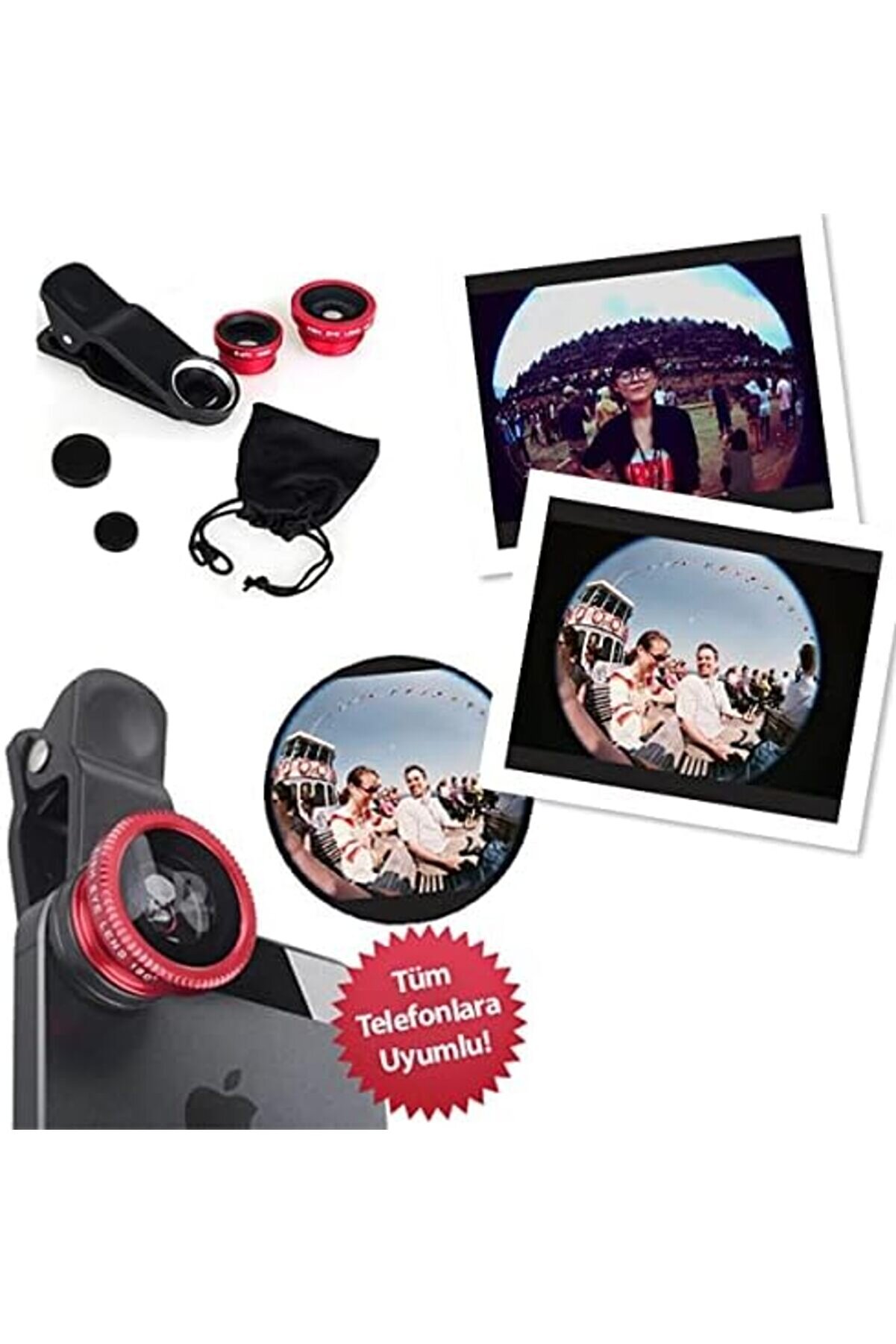 Outlet Balık G&ouml;z&uuml; Cep Telefonu Lensi̇ (T&uuml;m Modellere Uyumlu) 1014773