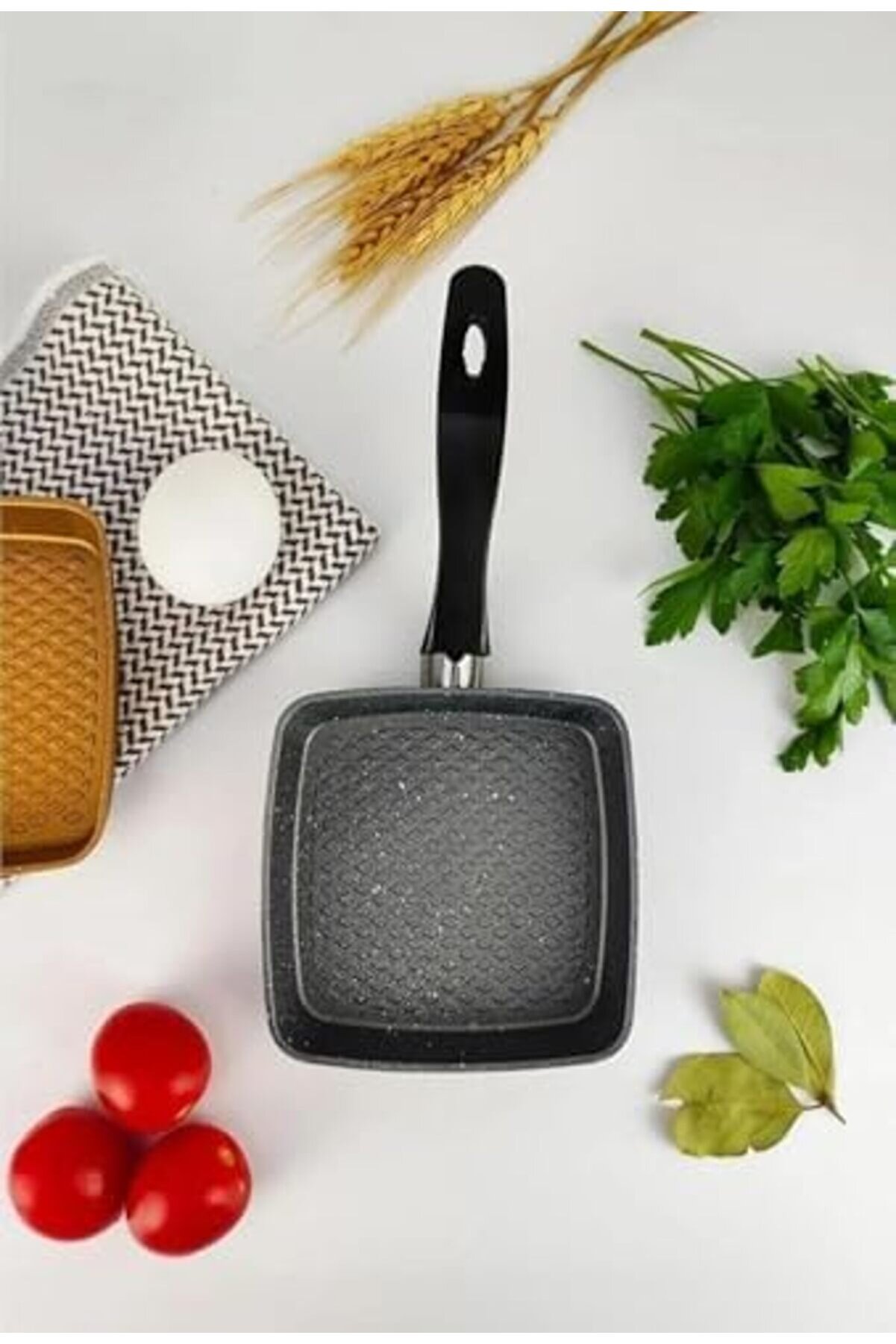 Modashi̇ne 12 Cm Grani̇t Sos Tavası – Mi̇ni̇ Tereyağı Tavası, Yapışmaz Küçük Tava, Yumurtalık, Sos Ve Te