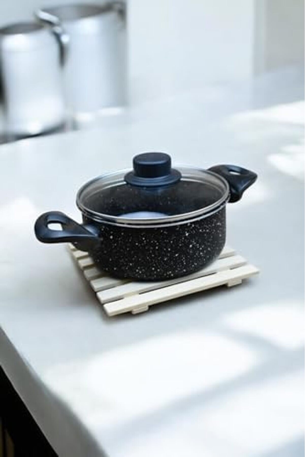 Modashi̇ne Boy Grani̇t Tencere Takımı/Sos, Yemek Isıtma Tencere Seti̇ Modascope 1014773