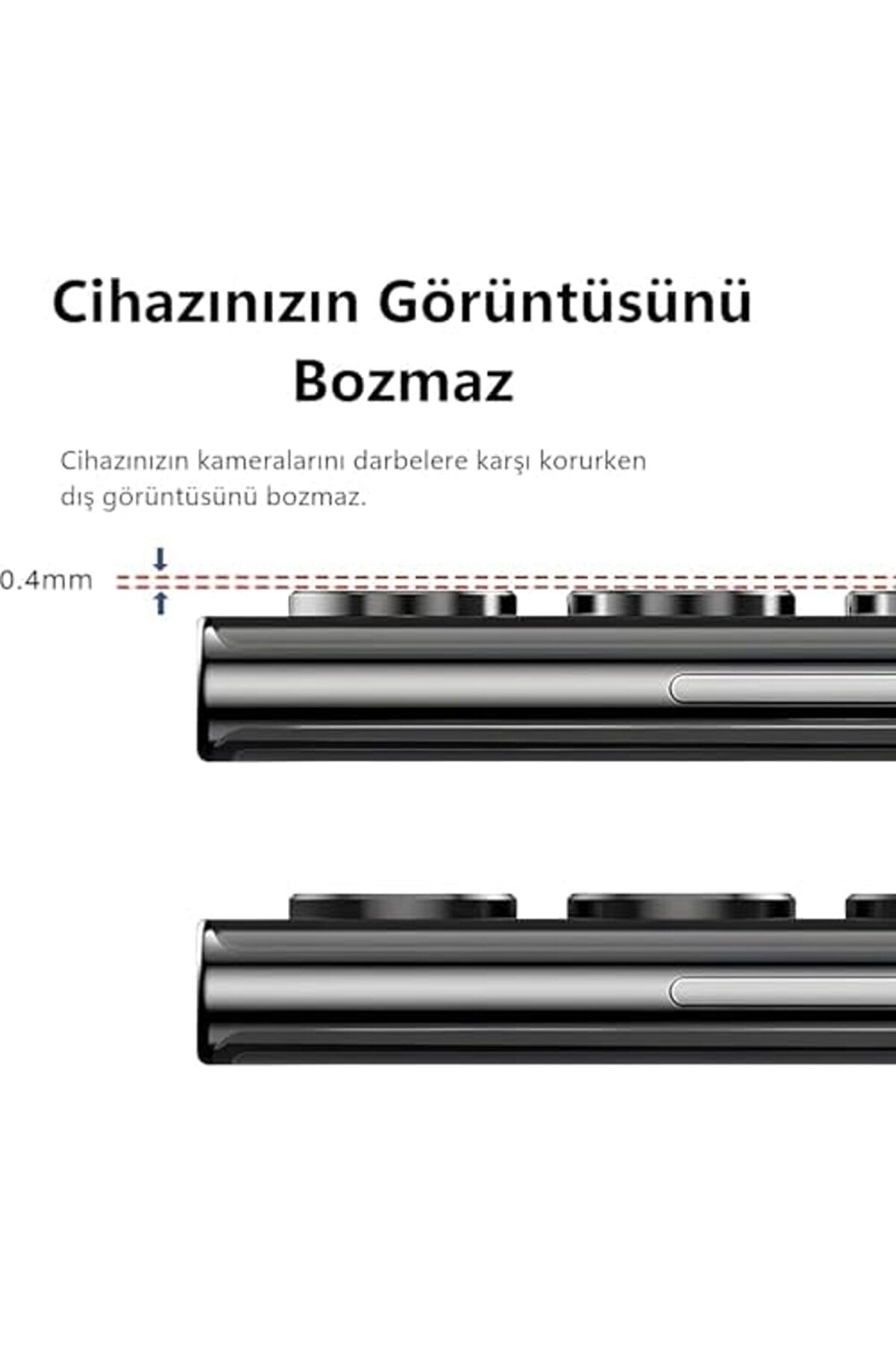 Görüntü Kali̇tesi̇ Bozmayan Kamera Lens Safi̇r ( ) (Si̇yah, S25 Ultra) 1014773