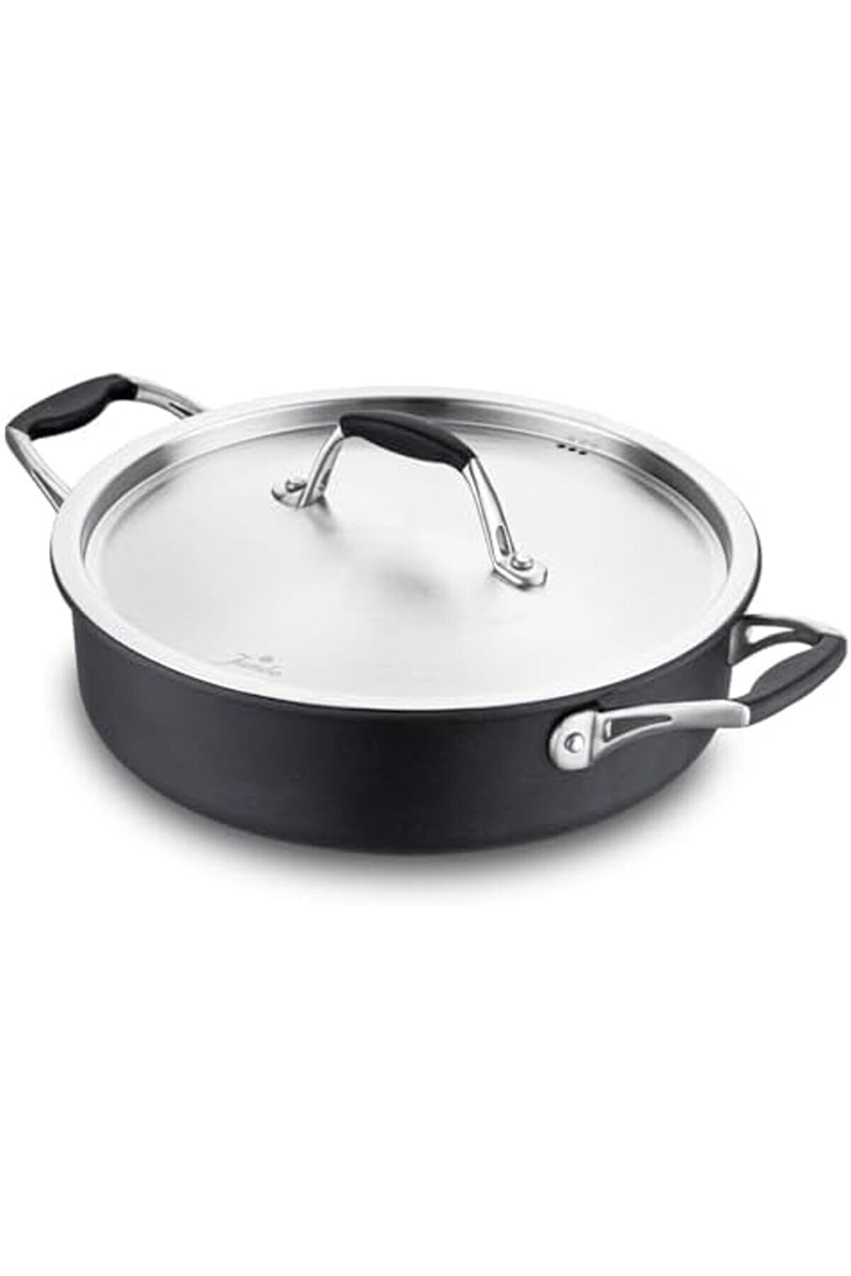 Modashi̇ne New Moment Si̇yah Basık Tencere 26 Cm Modascope 1014773