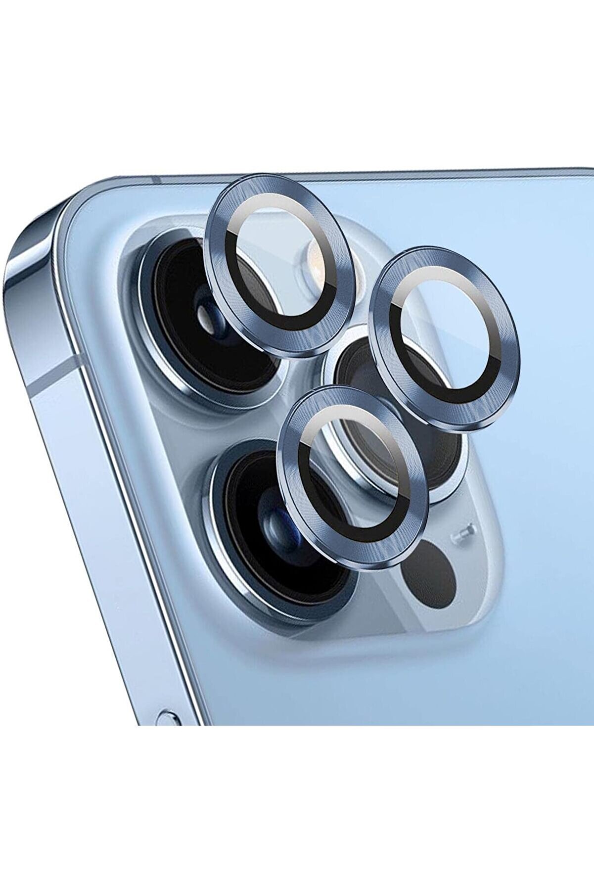 STOREMAX Ekran 15 Pro Max için Tekli Kamera Lens Koruma Camı Sierra Mavisi 1014773