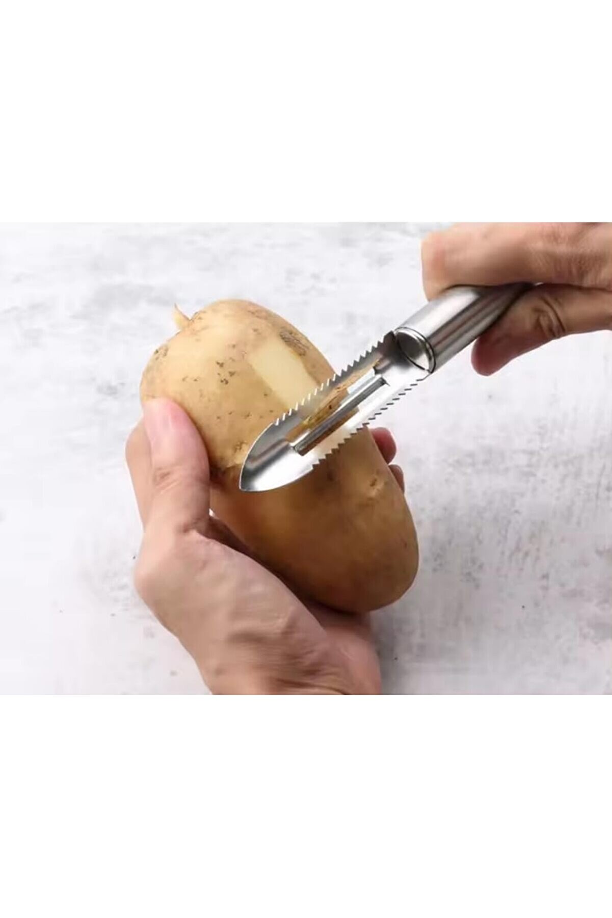 Modashi̇ne Prati̇k Paslanmaz Çeli̇k Çok Fonksi̇yonlu Patates Meyve Ve Sebze Soyucu Soyacak Modascope 101