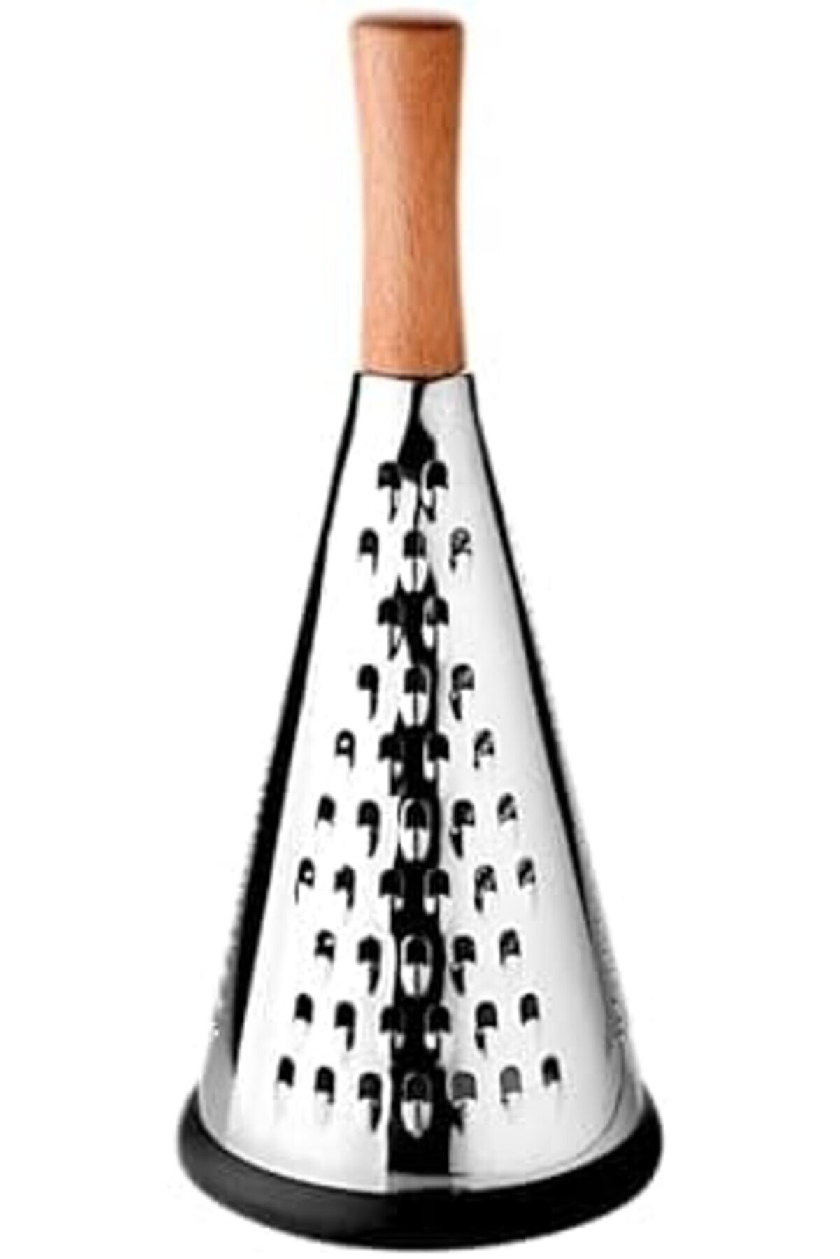 Modashi̇ne Ahşap Tutuculu 3 Taraflı Paslanmaz Çeli̇k Lüks Şef Rendesi̇ Büyük Boy 30 * 13Cm, Ahşap Saplı