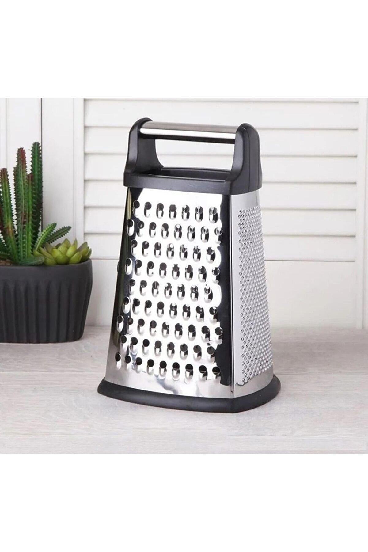 STOREMAX modashine Metal Rende Paslanmaz Çelik Çok Amaçlı ve Dayanıklı Tasarım Sebze Peynir ve Meyve Rendesi