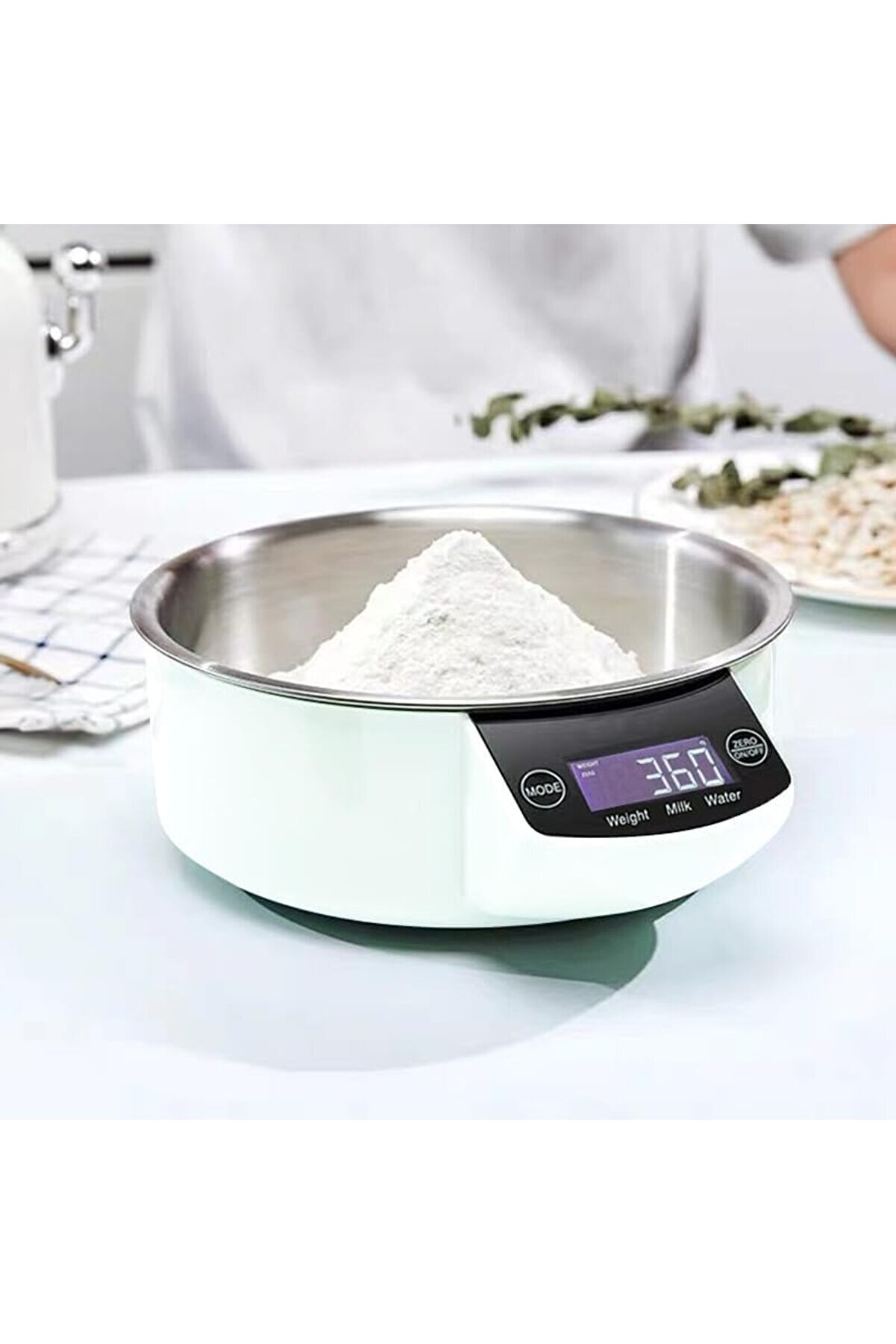 Modashi̇ne Kg Lcd Ekranlı Su Süt Ölçer Hazneli̇ Sporcu Evci̇l Hayvan Terazi̇si̇ Tartısı Modascope 1014773