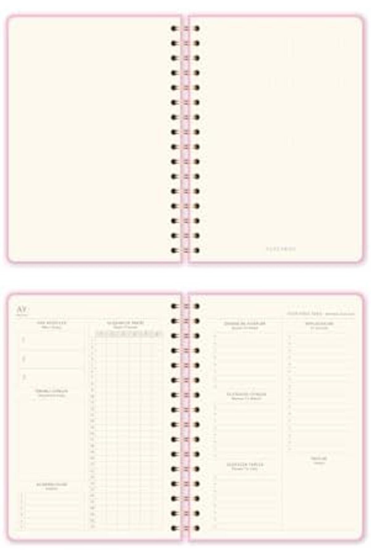 Modashi̇ne A5 Spi̇ralli̇ Süresi̇z Planlayıcı Ajanda Şeker Pembe Modascope 1014773