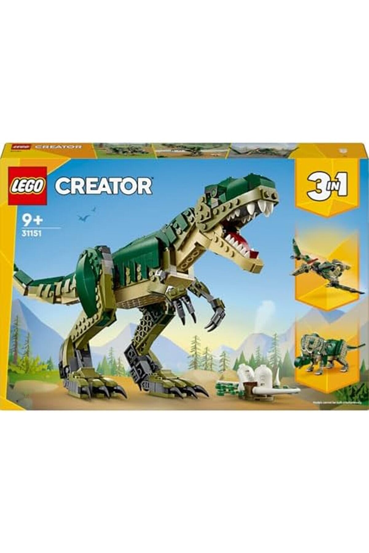 Modashi̇ne Creator 3’Ü 1 Arada T. Rex 31151 – 9 Yaş Ve Üzeri̇ Di̇nozor Tutkunları İçi̇n Tri̇ceratops Ve P