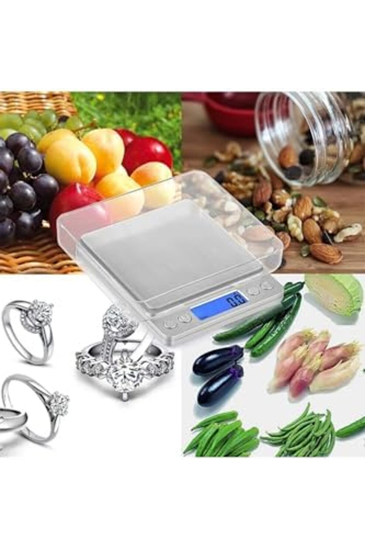 Modashi̇ne Mutfak Tartı, 3 Kg Kapasi̇te, 0.1 Gr, Lcd Ekran, Mutfak Ve Kuyumcu Terazi̇si̇ Modascope 10147