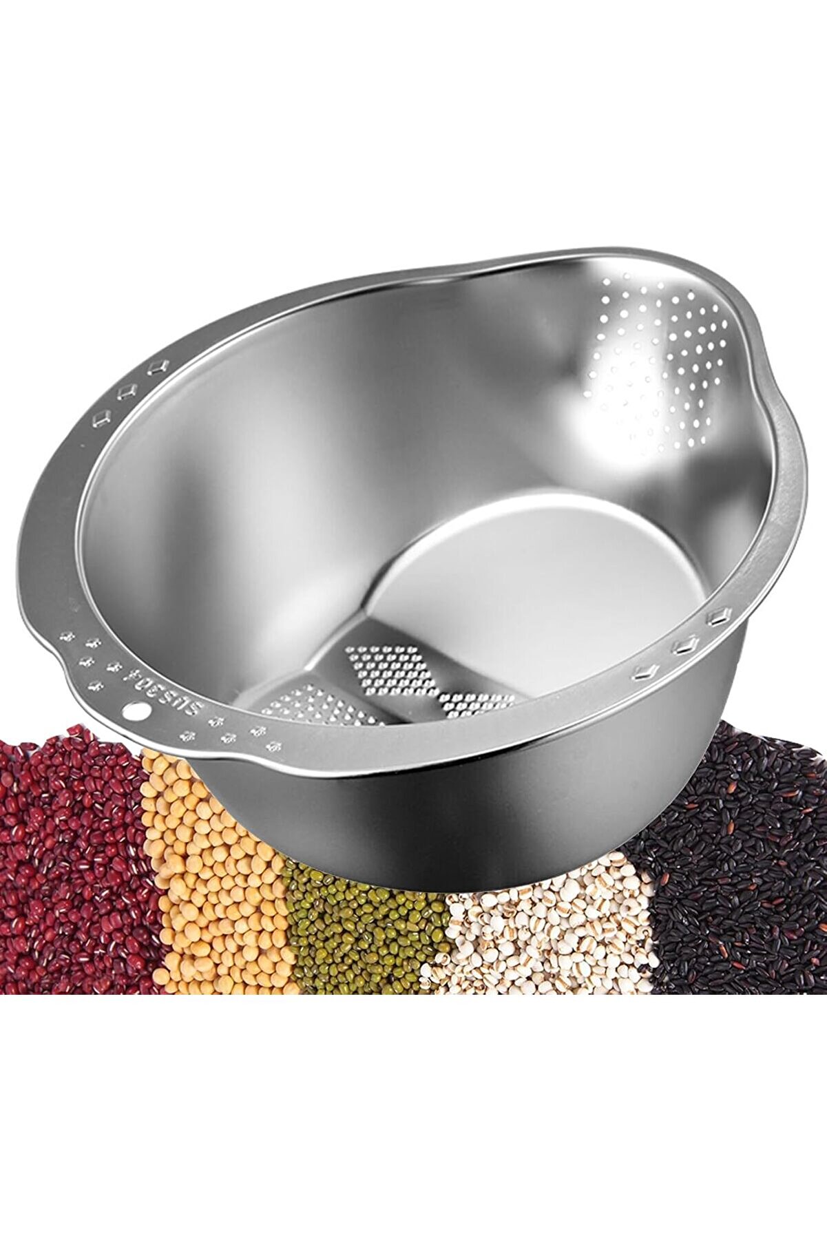 STOREMAX modashine Çok Amaçlı Pirinç Meyve Makarna Süzgeci Paslanmaz 304 Çelik modascope 1014773