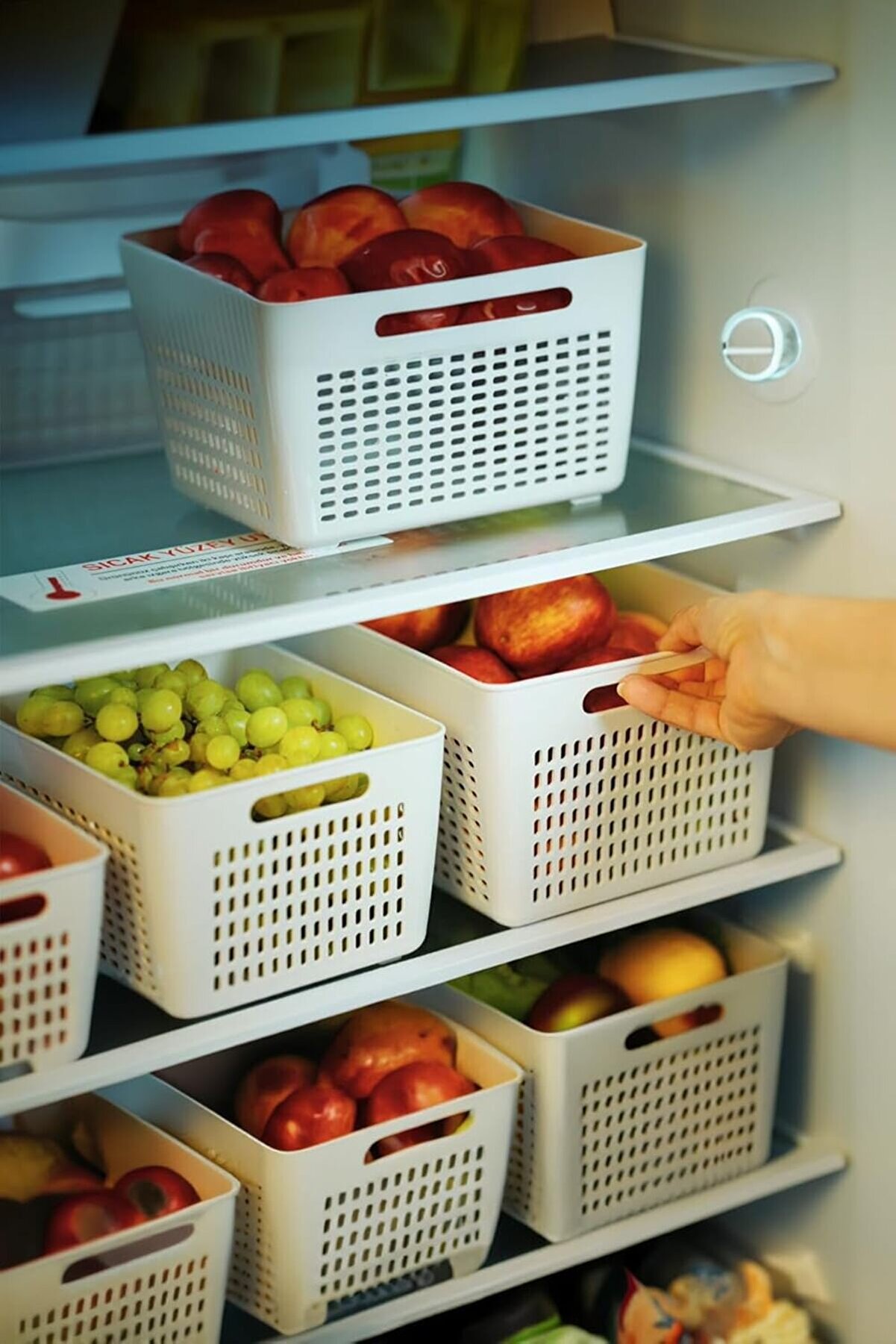 STOREMAX modashine 3'lü Küçük Boy Lavin Süzgeç (2 Litre) EKRU modascope 1014773