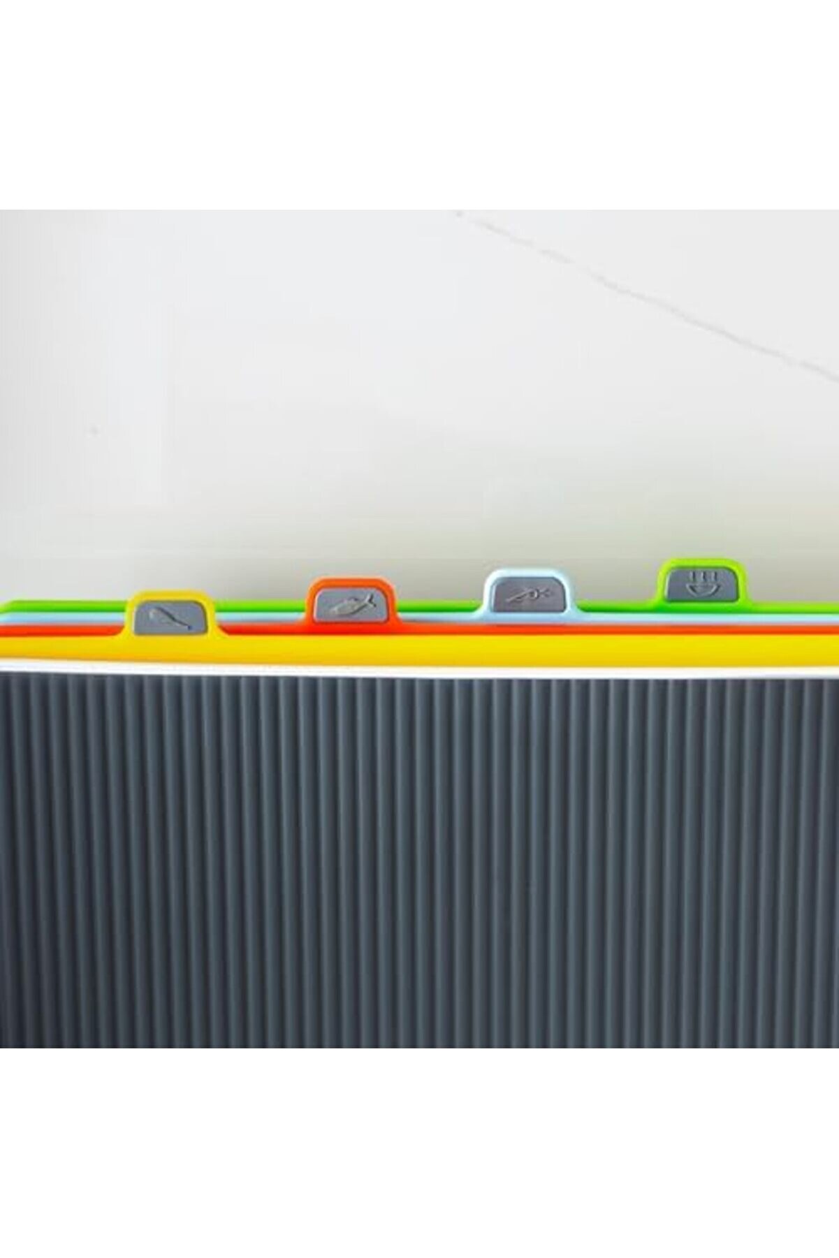 Modashi̇ne 1070 Çoklu Kesme Tahtası Seti̇ - Et Sebze Balık Doğrama Tahtası Seti̇ - Beyaz Modascope 1014