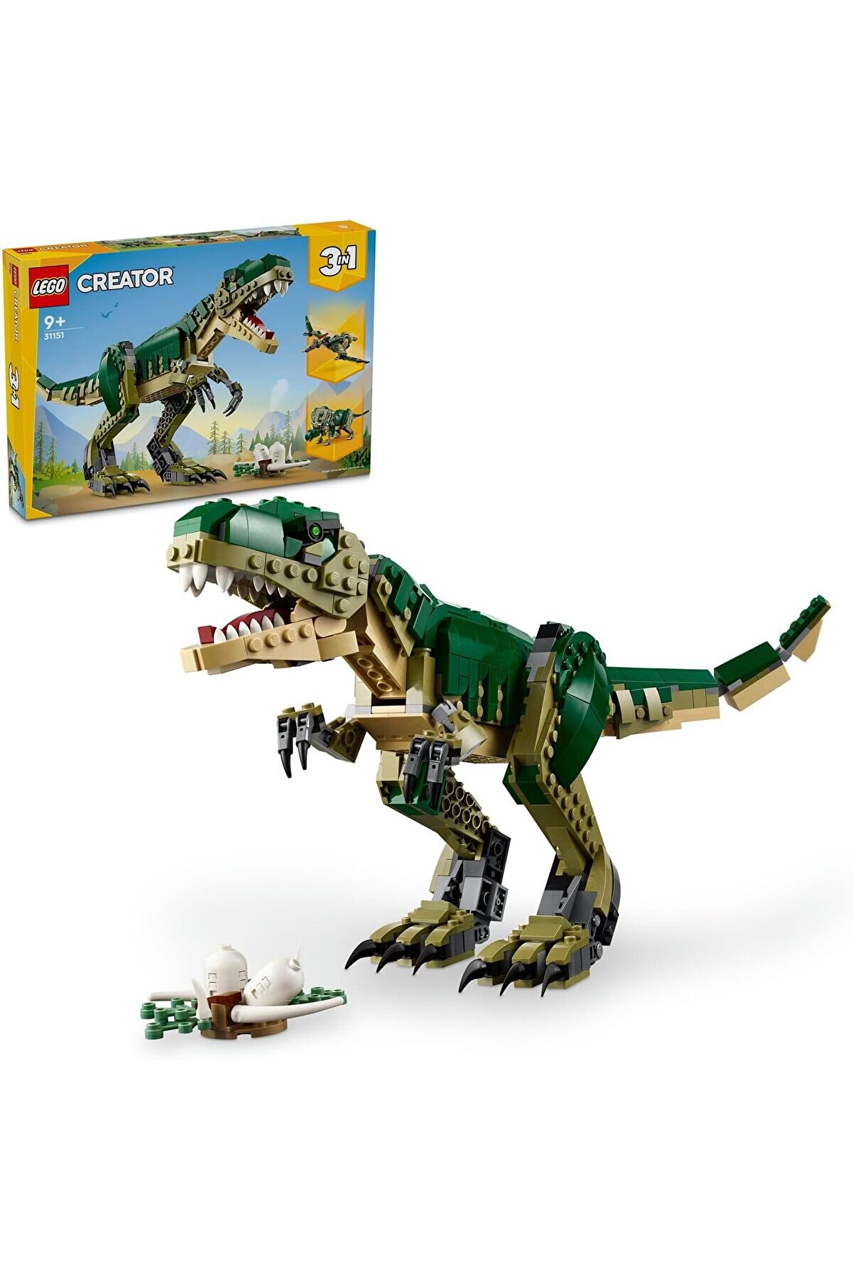 STOREMAX modashine Creator 3’ü 1 Arada T. rex 31151 – 9 Yaş ve Üzeri Dinozor Tutkunları için Triceratops ve P