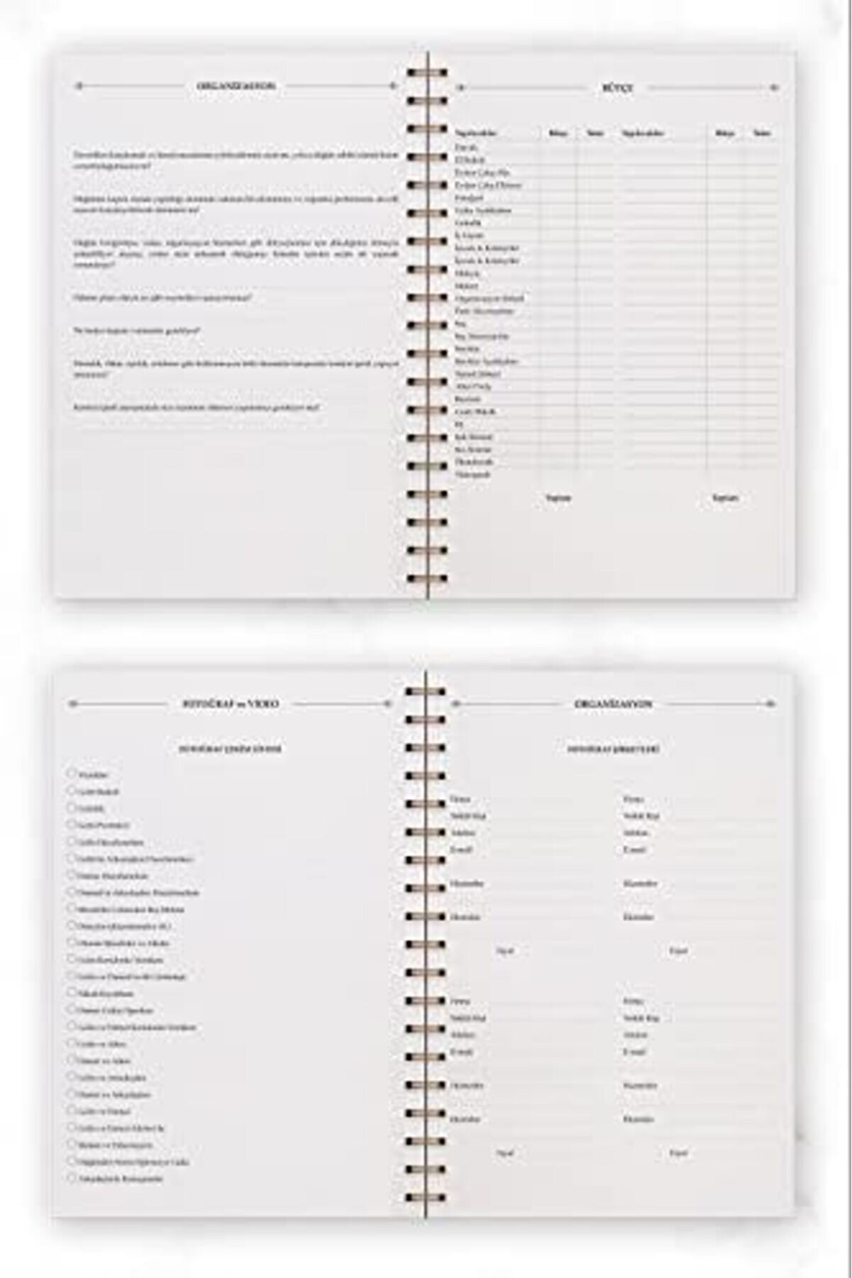 Modashi̇ne Düğün Planlayıcısı Köşeli̇ Ajanda Weddi̇ng Modascope 1014773