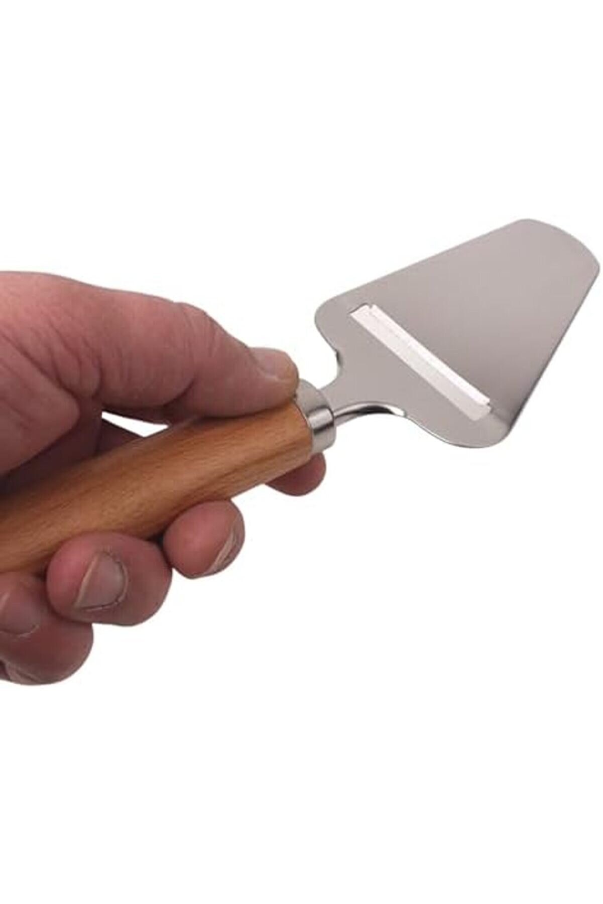 Paslanmaz Çeli̇k Ahşap Saplı Peyni̇r Spatulası | Ahşap Saplı Peyni̇r Rendesi̇ – Şık Ve Fonksi̇yonel Sunum