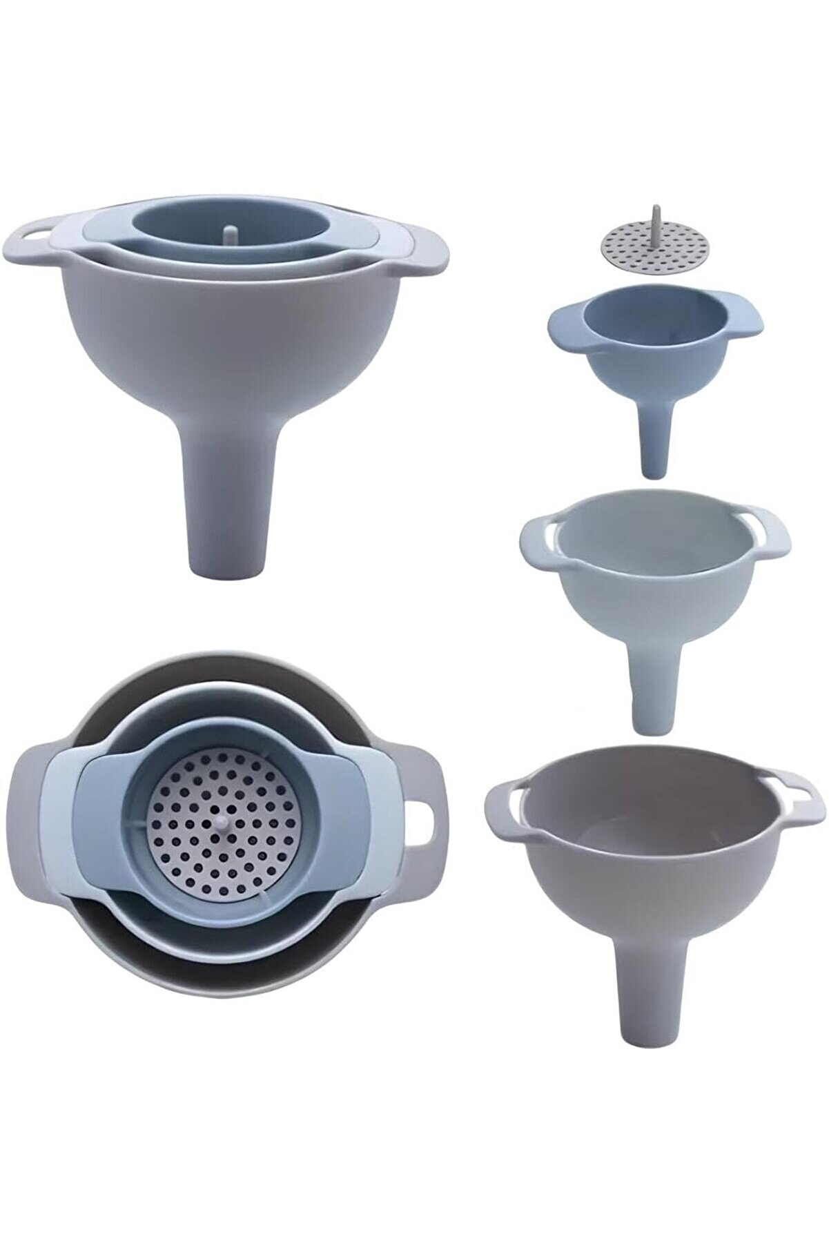 STOREMAX 4 Parça Süzgeçli Sıvı Aktarma Aparatı Sıvı Yağ Baharat Bakliyat Doldurma Aktarma 1175713