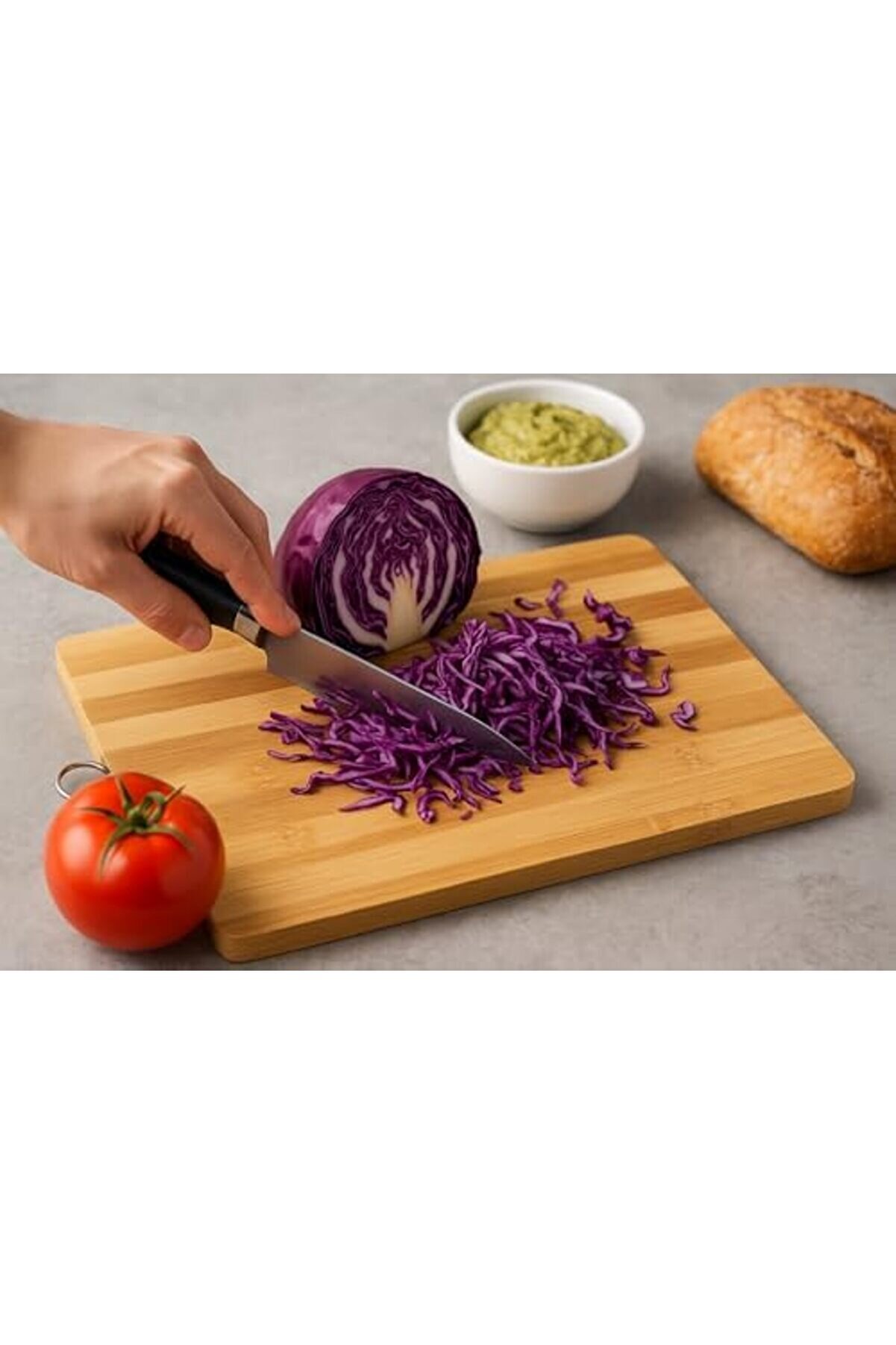 Modashi̇ne Store Bambu Kesme Tahtası | 20X30 Cm | , Dayanıklı, Çi̇zi̇lmez | Mutfak İçi̇n İ