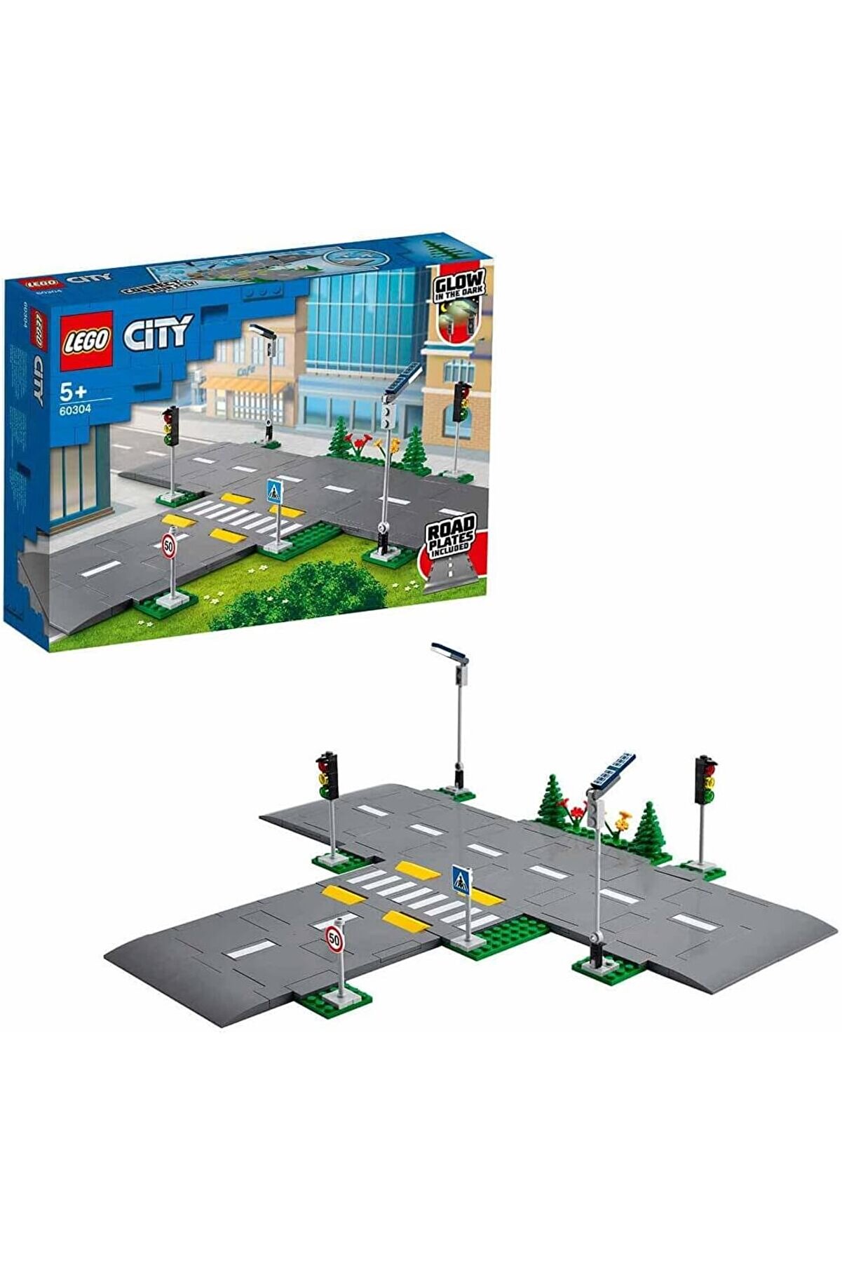STOREMAX City Yol Zeminleri 60304-5 Yaş ve Üzeri Çocuklar İçin City Setleriyle Uyumlu Yaratıcı Oyuncak Yapım