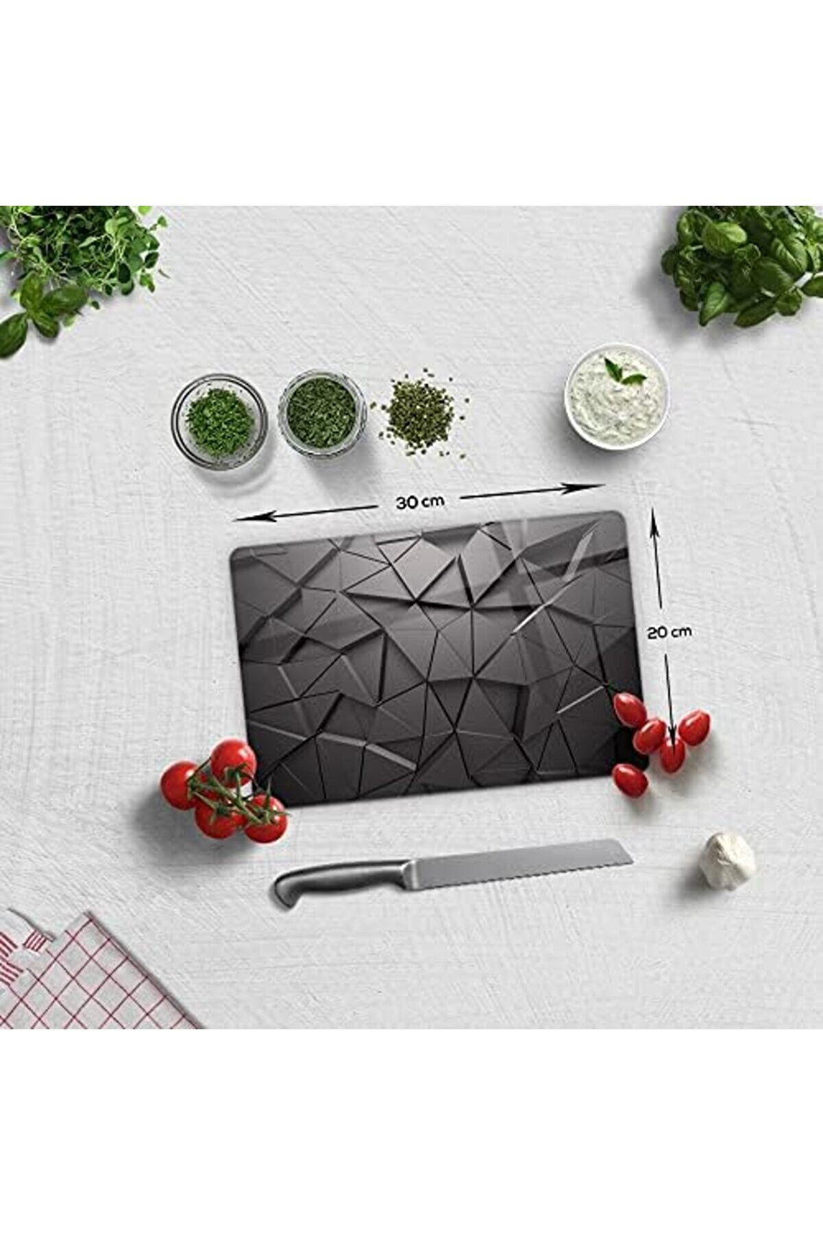 Modashi̇ne | Cam Kesme Tahtası (20Cm X 30Cm) Modascope 1014773