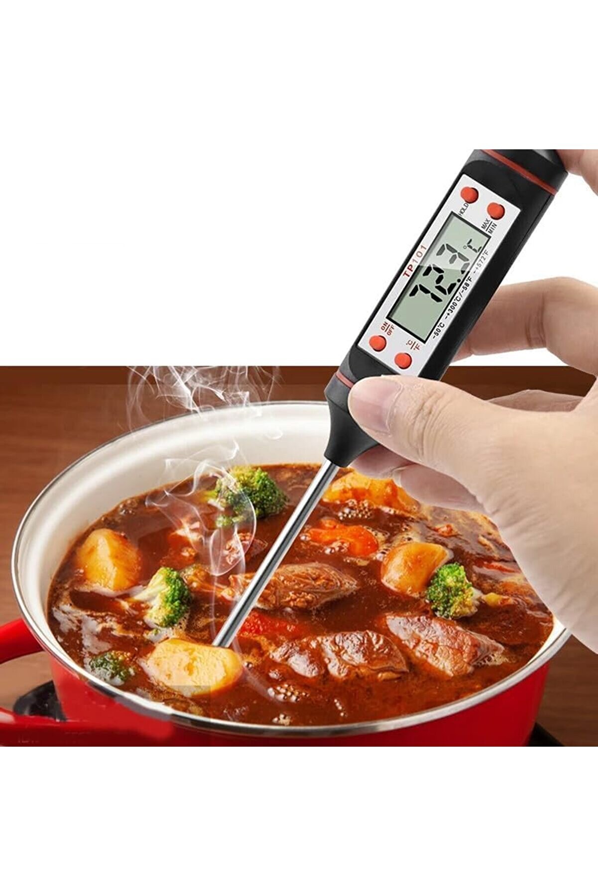 Modashi̇ne Et Su Süt Ölçer Termometresi̇ Yi̇yecek Sıvı Gıda Isı Ölçüm Modascope 1014773