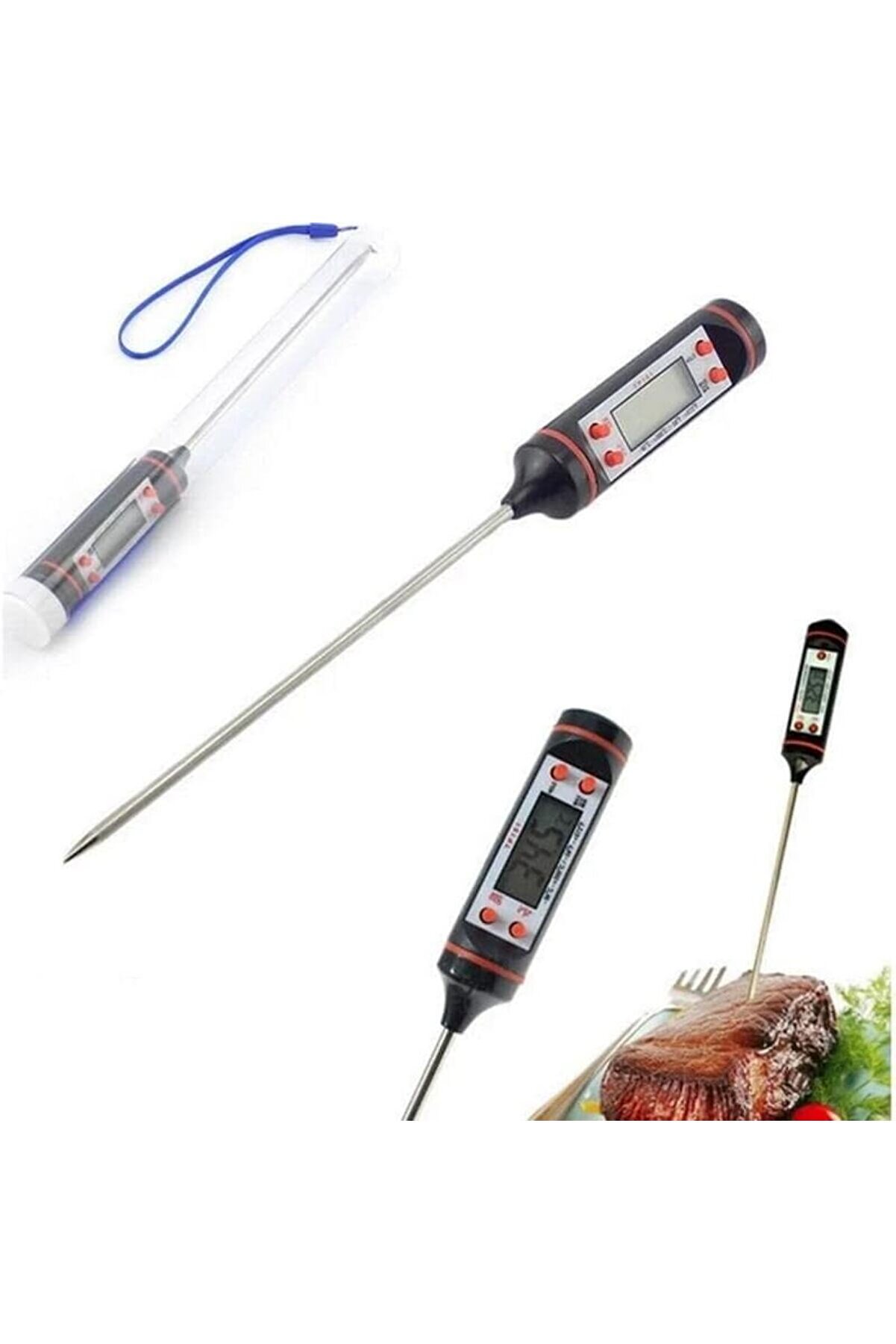 STOREMAX svngsphereshop Dijital Mutfak Termometresi - Sıcaklık Ölçer Gıda, Yemek, Et, Süt Sıcaklık Ölçer svng