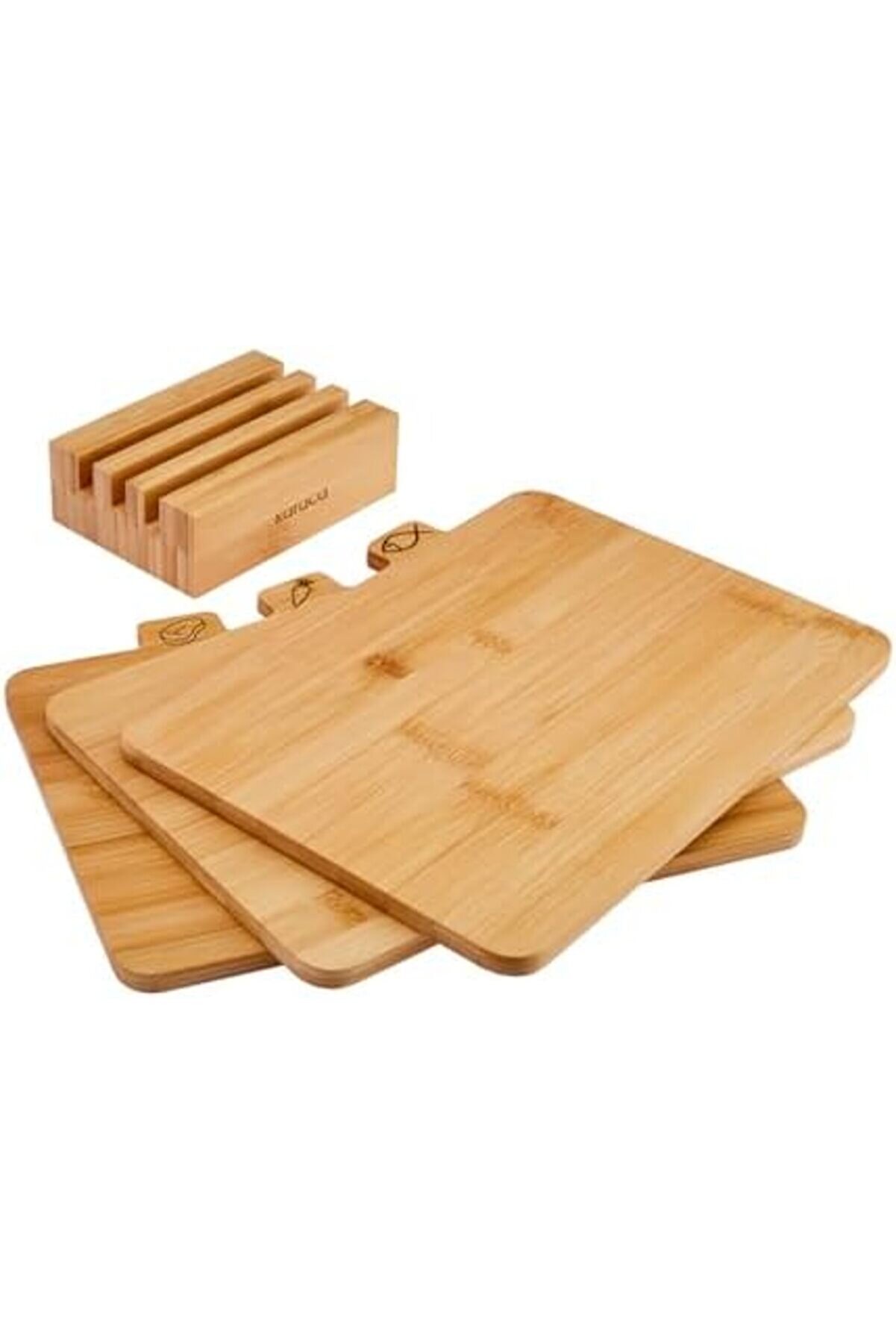 Modashi̇ne Tri̇ple 4 Parça Ayaklı Kesme Tahtası Seti̇ Modascope 1014773