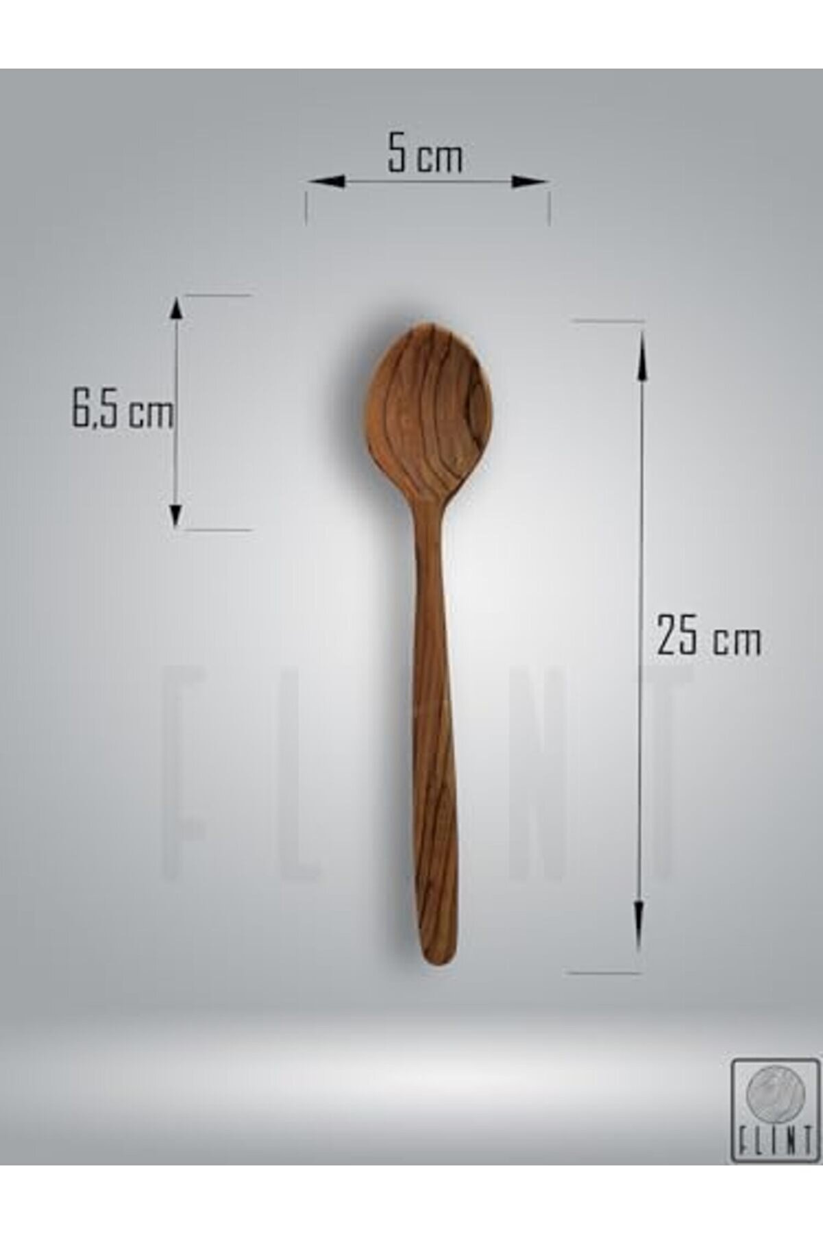 Modashi̇ne Ağacı El Yapımı Tahta Ahşap Kaşık Mutfak Yemek Kaşığı 25Cm Modascope 1014773