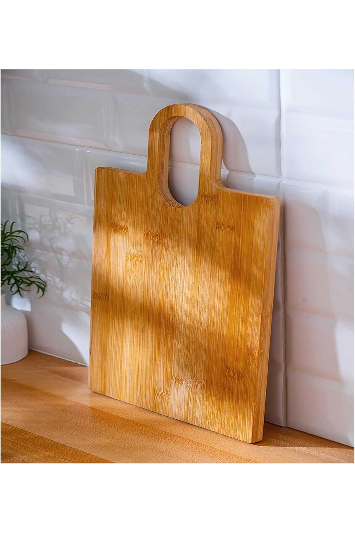 STOREMAX modashine Ahşap Kesme Tahtası, Dekoratif Mutfak Sunum Tahtası (Dikdörtgen Saplı) modascope 1014773