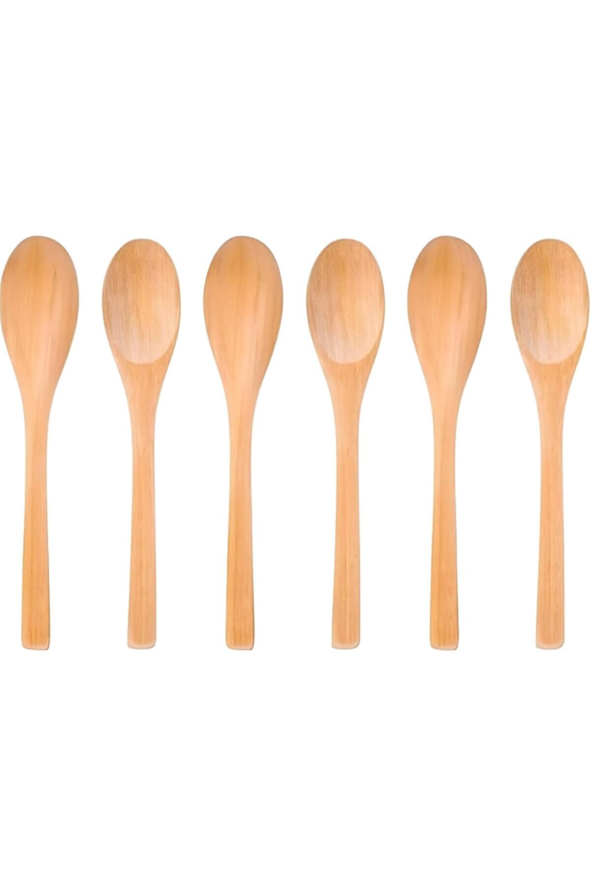 STOREMAX HİGH-TECH 6 Adet Küçük Tahta Kaşık, Pişirme Baharat Kaşıklar, Mini Tadım Kaşıkları Tuz, Bal, Kahve,