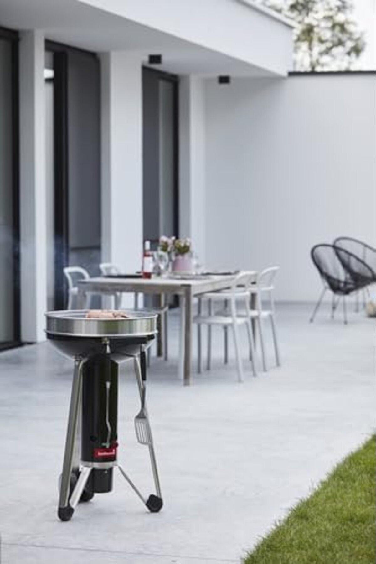 Modashi̇ne Paslanmaz Çeli̇k Spatula Si̇yah 42 Cm Modascope 1014773