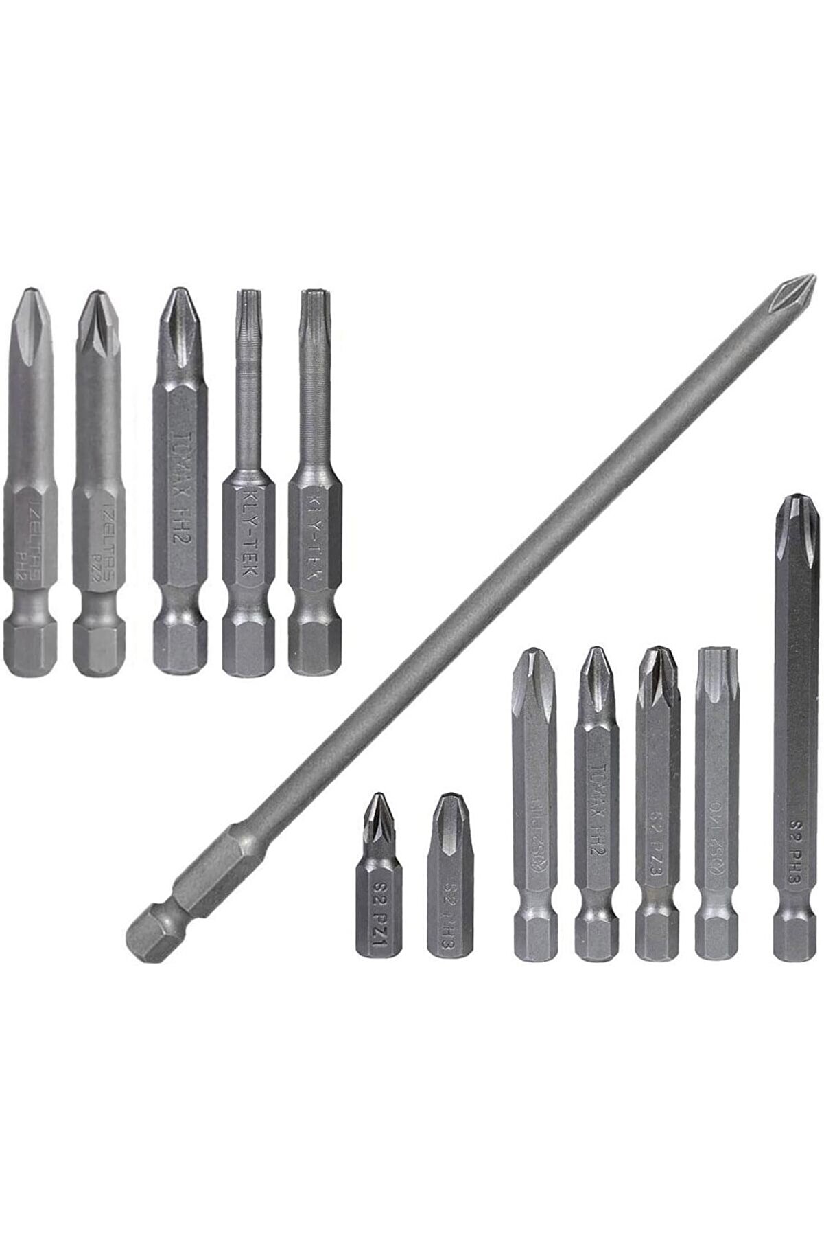 STOREMAX 13 PARÇA SET - Matkap Uç Vidalama Ucu Düz Yıldız Torx Uç 1014773