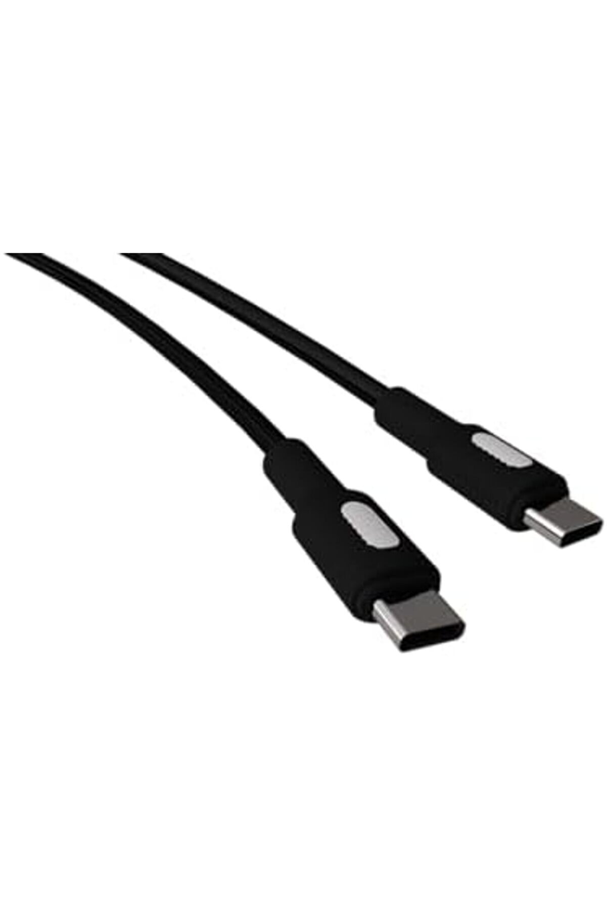 Pltenshoppng Coral Type C-C Power Deli̇very Hızlı Şarj Kablosu, Si̇yah Kablo, Beyaz/Si̇yah Uçlar (150 C