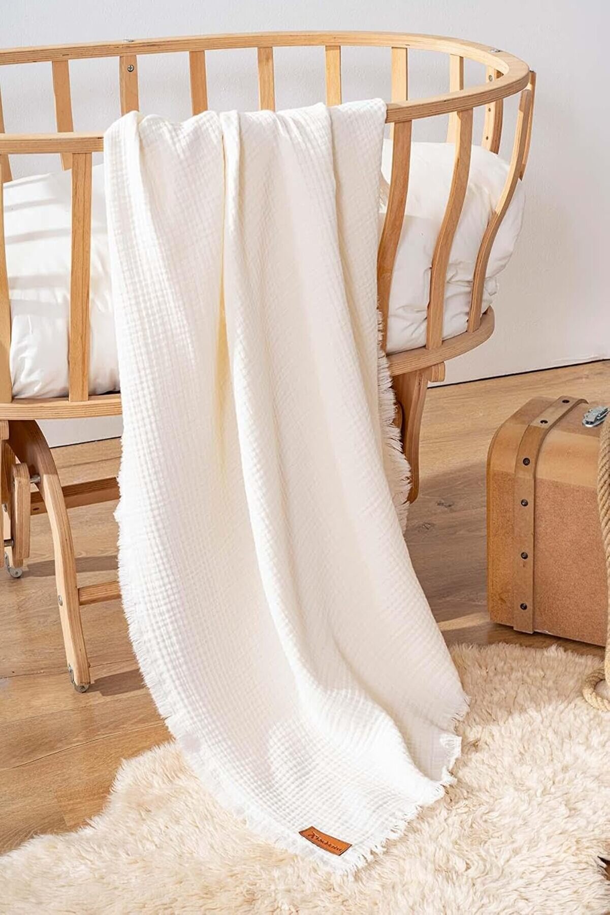 Svngsphereshop Ekru 4 Katlı M&uuml;sli̇n Battani̇ye%100 Pamuk Bebek & &Ccedil;ocuk Battani̇ye - M&uuml;sli̇n &Ouml;rt&uuml; Svngsph