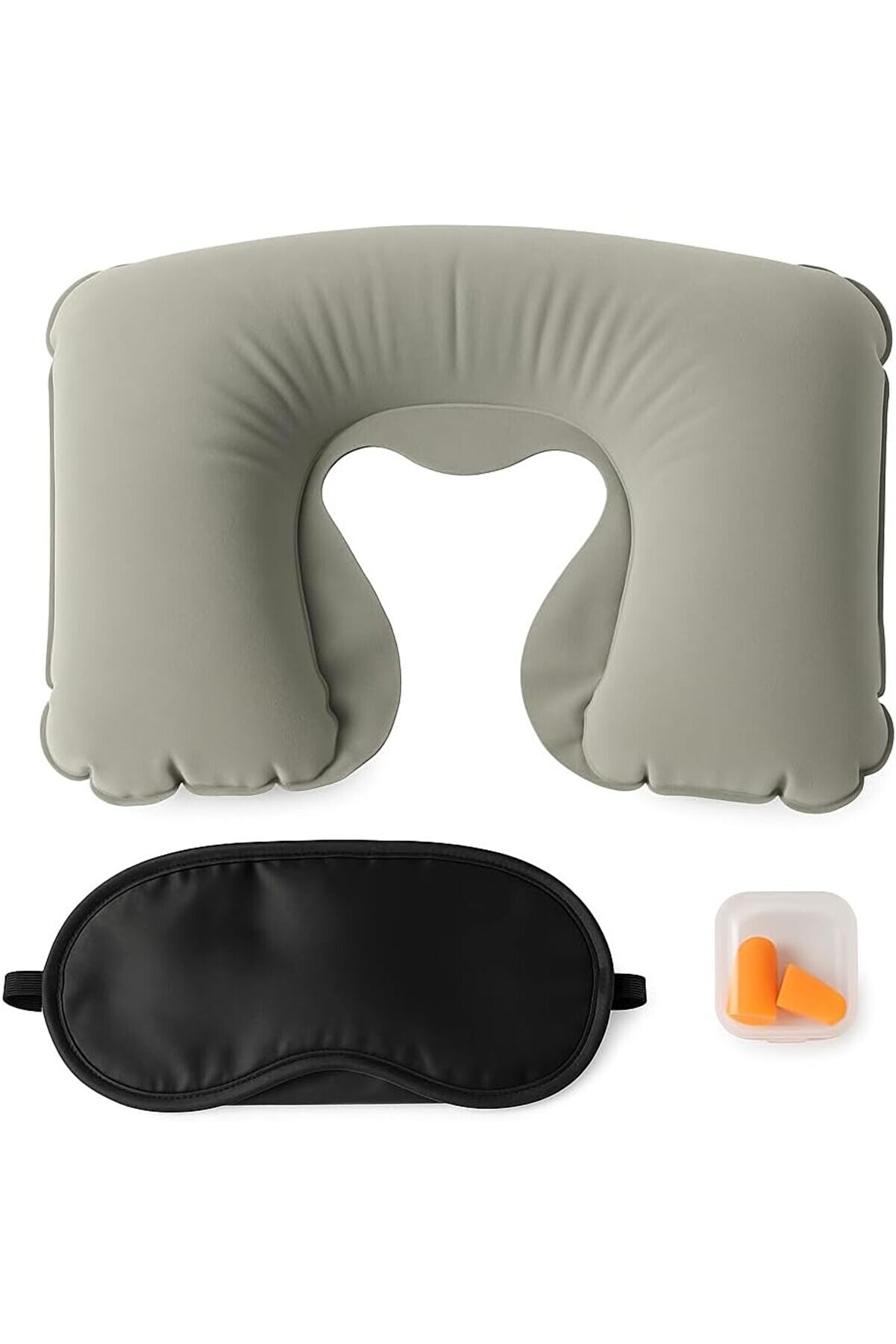 STOREMAX shpsell Store Seyahat Konfor Seti – Şişme Boyun Yastığı, Göz Bandı ve Kulak Tıkacı 3'lü Kit 11