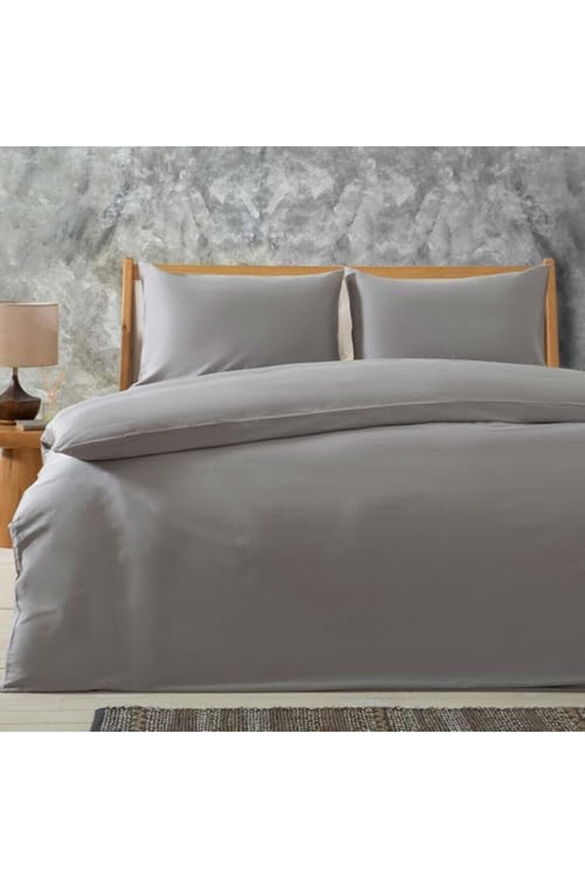 Alana Nevresi̇m Seti̇ Çi̇ft Ki̇şi̇li̇k 200X220 Cm, Gri̇ 1014773